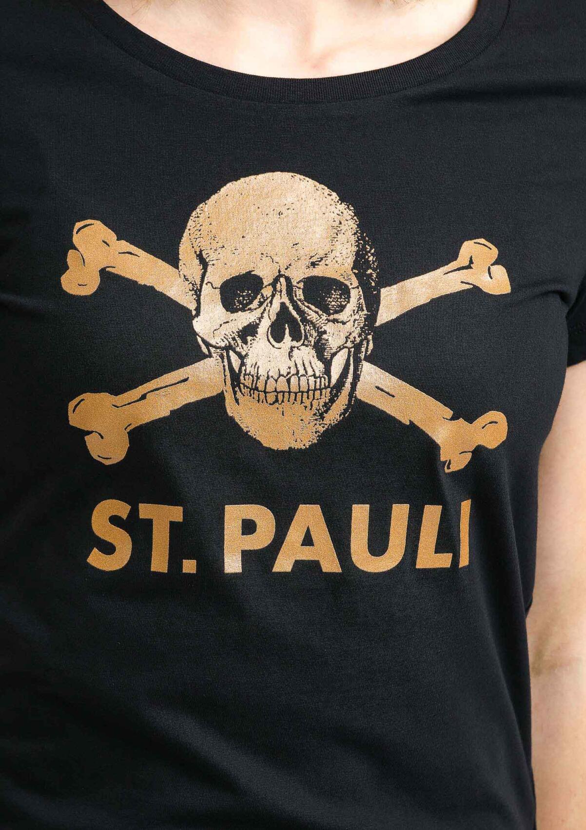 T-Shirt - tailliert "Schwarz-Gold"