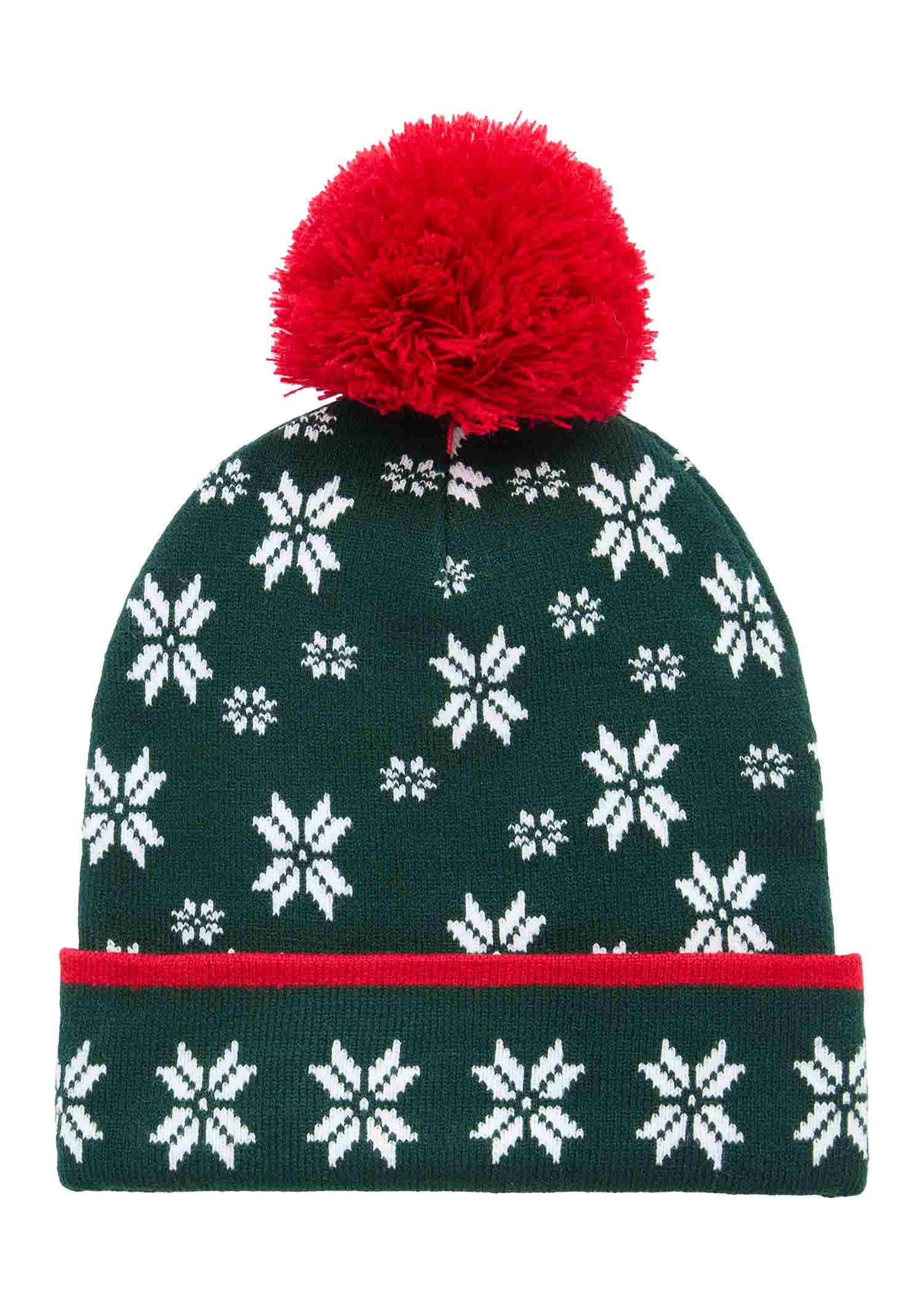 Bobble Beanie - Skull "Snow"