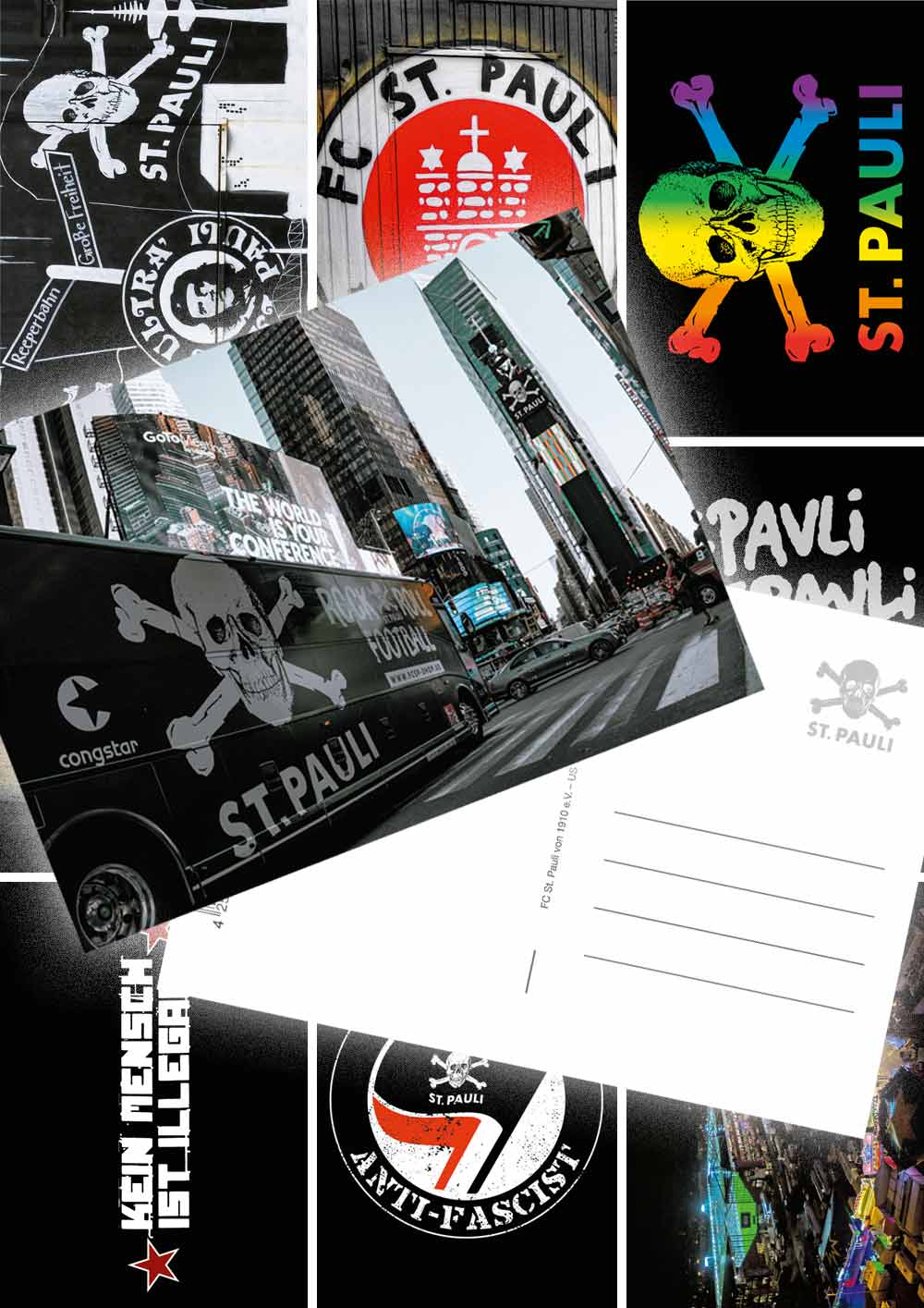 Postcards Set II FC St. Pauli - 10 pcs