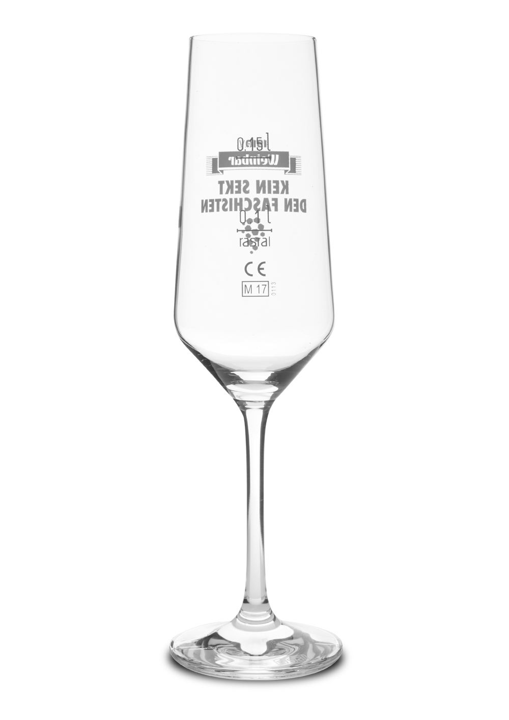 Champagne glasses "No champagne for facists" 6pcs
