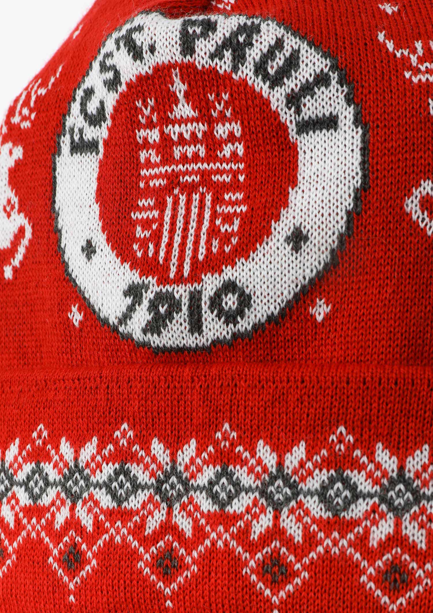 Mütze "Weihnachten Logo" rot