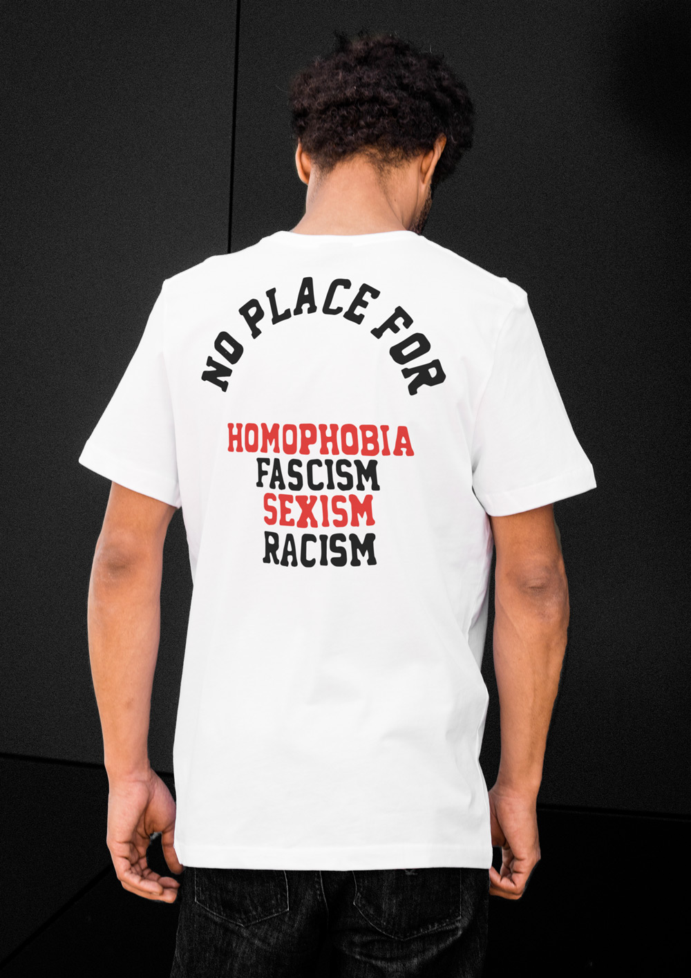 T-Shirt No Place for - White