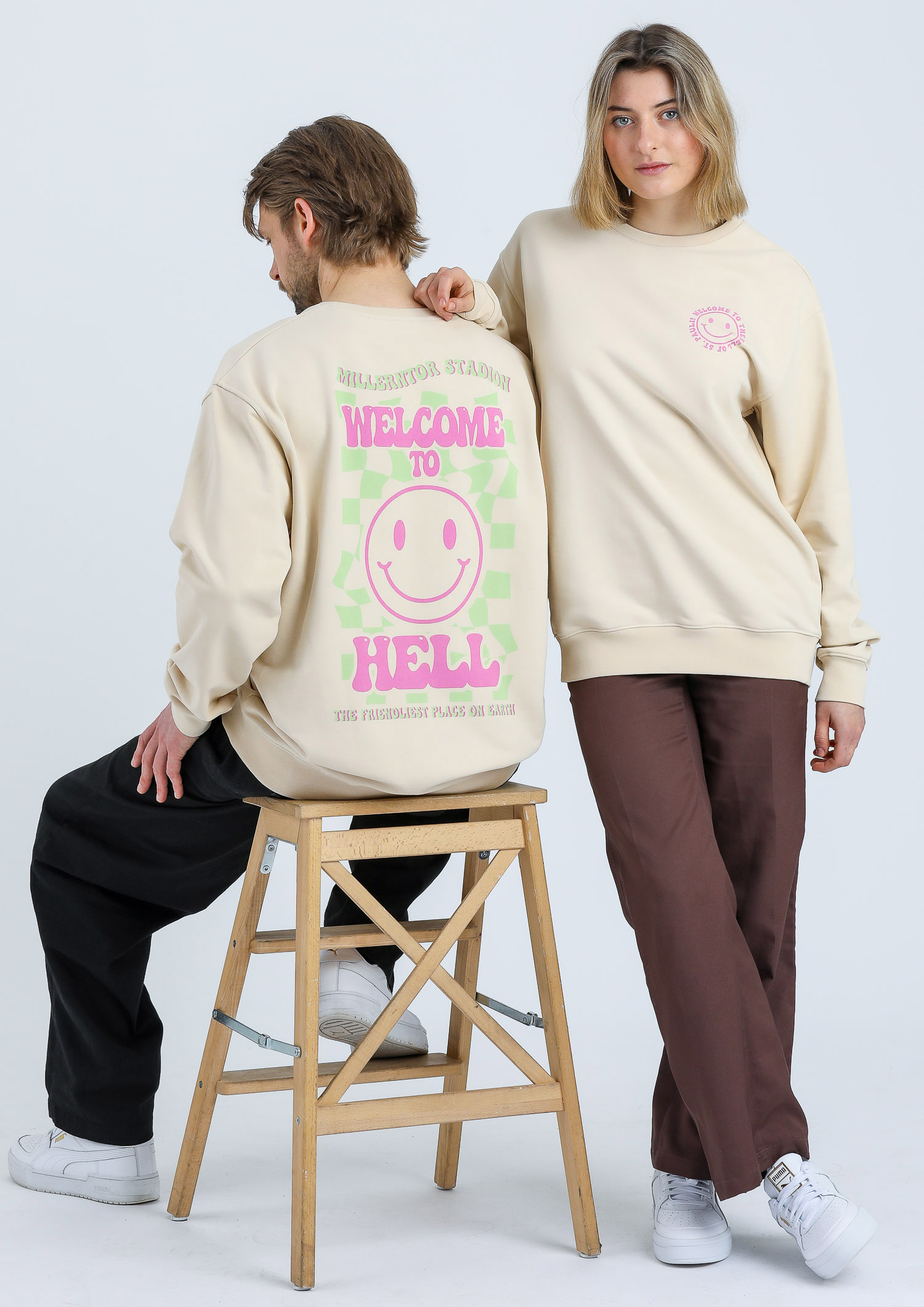 Sweatshirt "Welcome to Hell - Smiley"