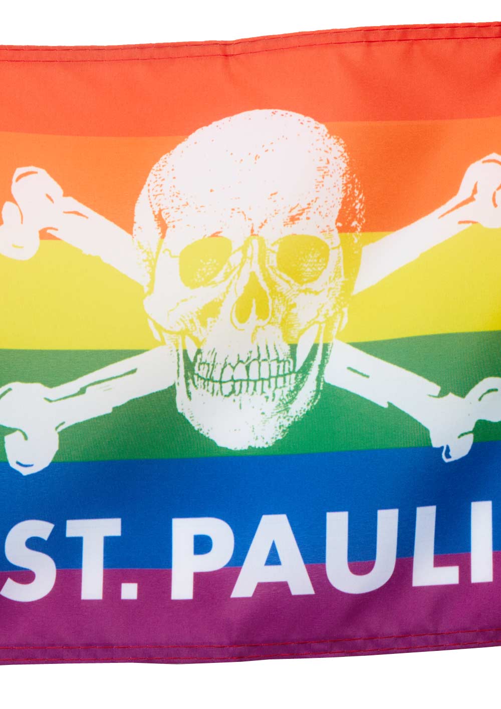 Skull and crossbones Rainbow flag, small  30x40 cm