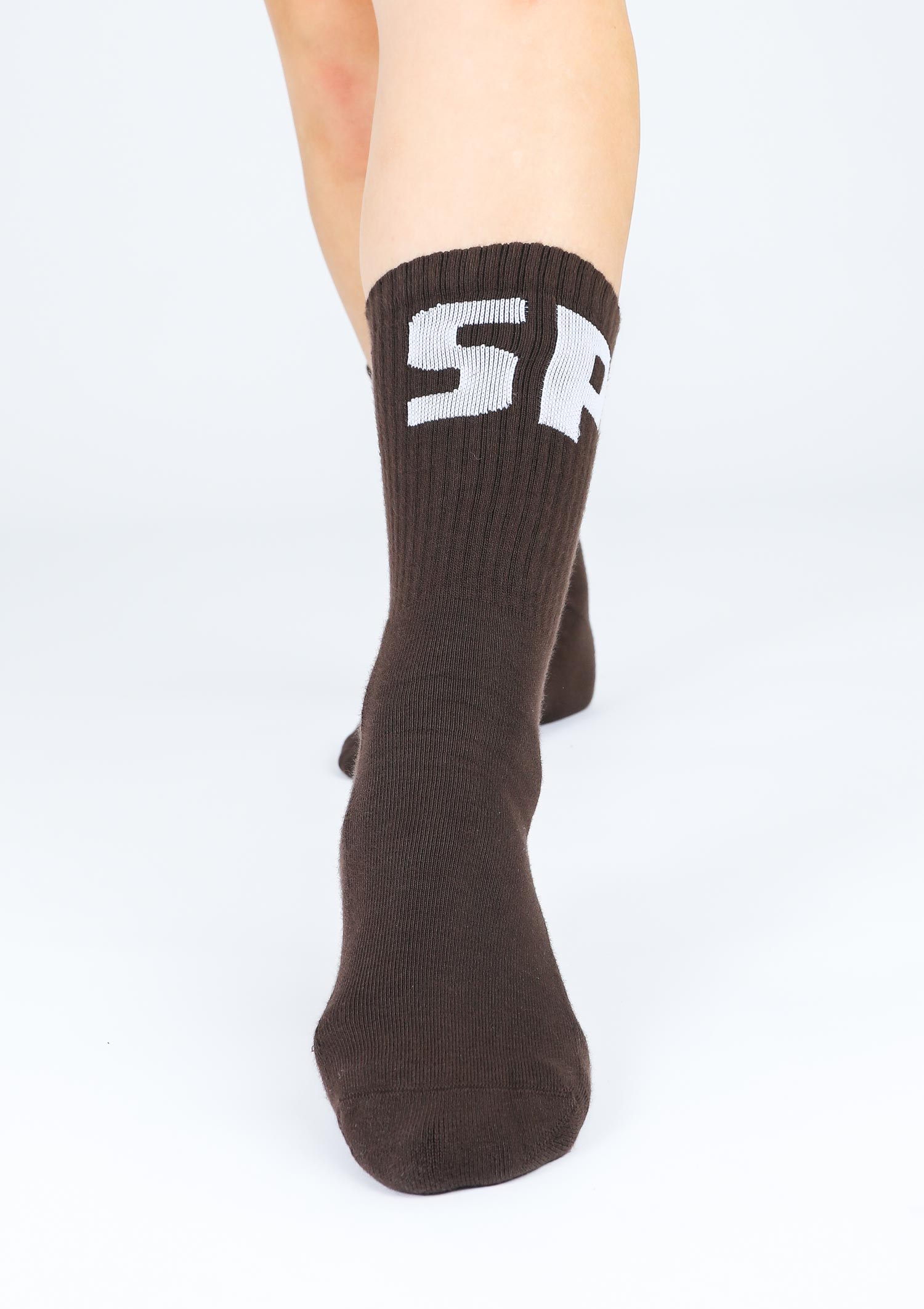 Tennis socks "FCSP" brown-white