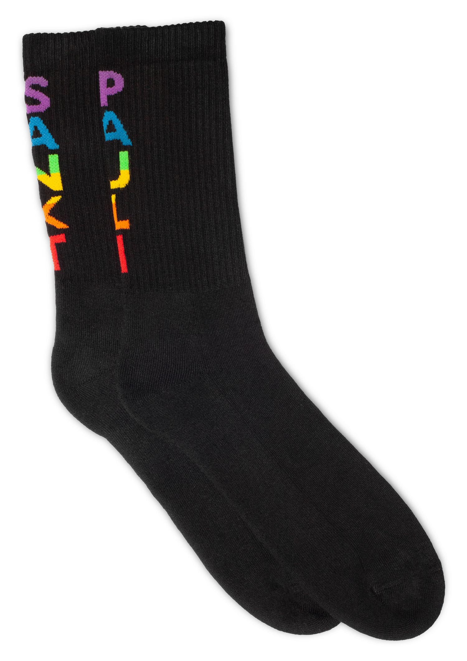 Tennissocken "Regenbogen" schwarz