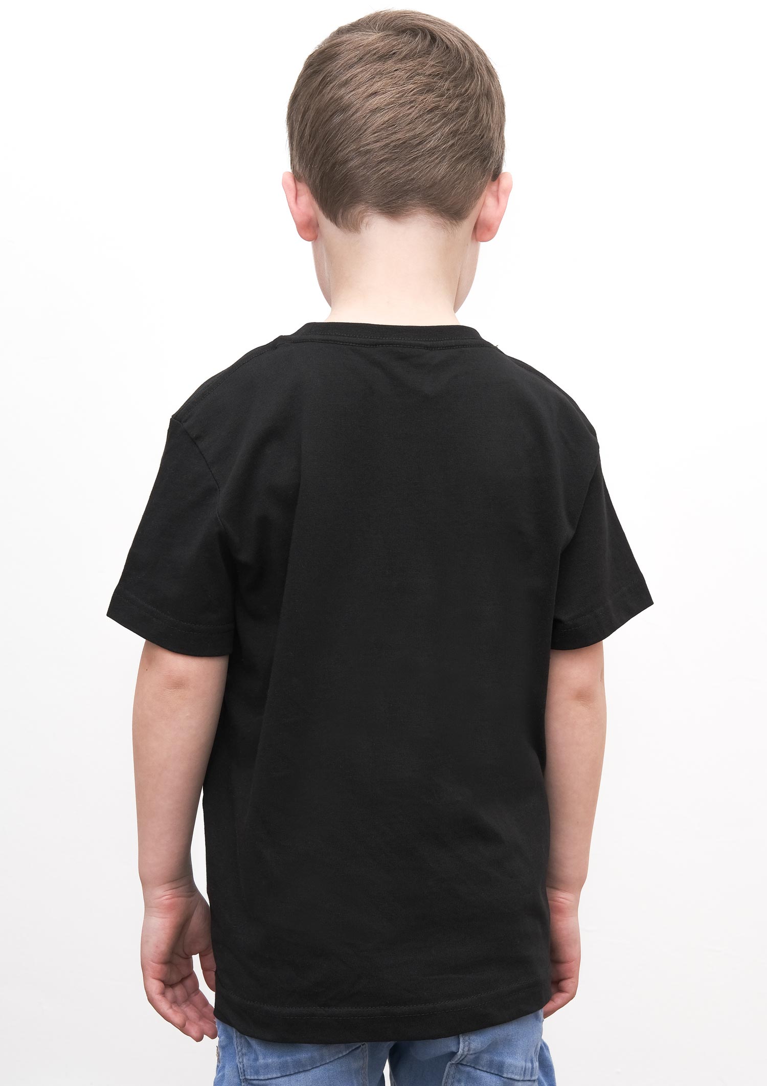 Kinder T-Shirt Glitzer schwarz-grün