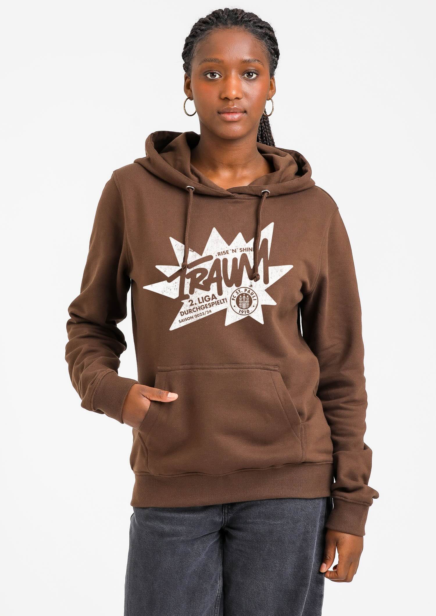 Hoodie waisted Promotion - brown