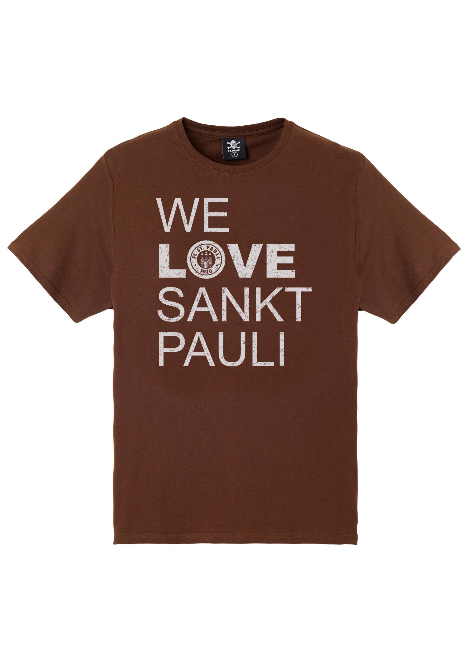 T-Shirt "We Love Sankt Pauli" - brown