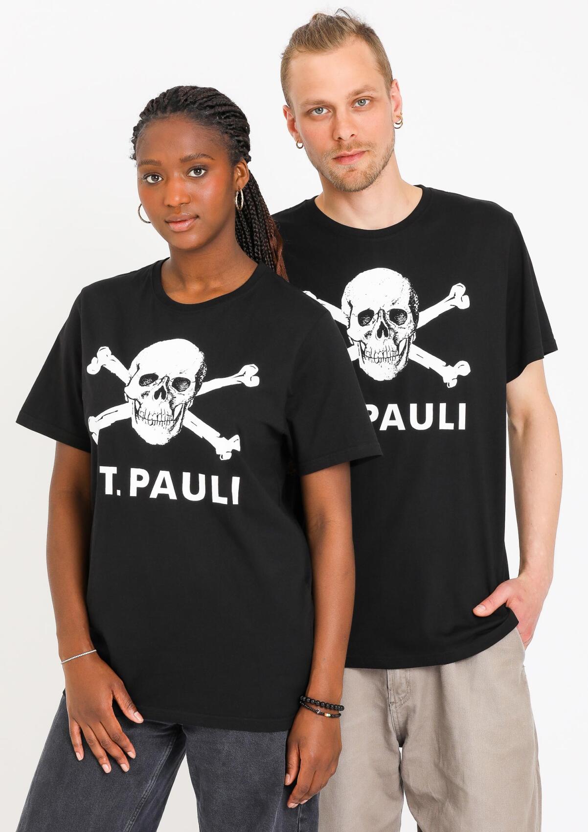 Skull and crossbones T-shirt I, black