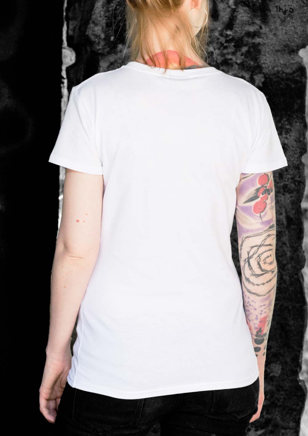 Women T-Shirt Anchor White