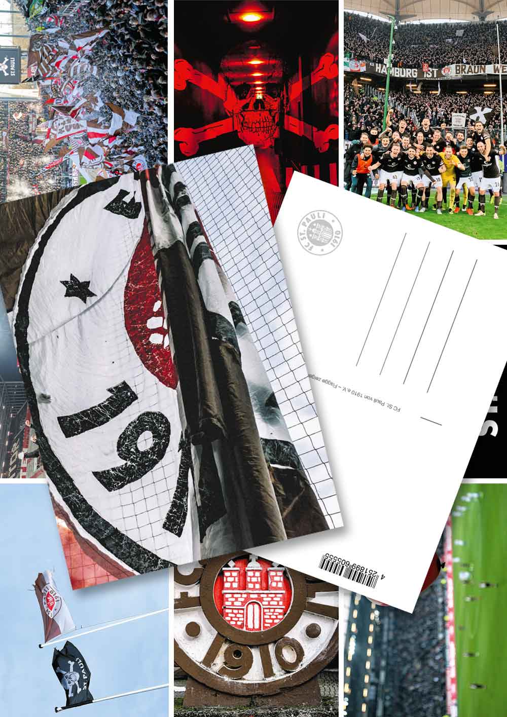 Postkarten Set I FC St. Pauli - 10 Stück