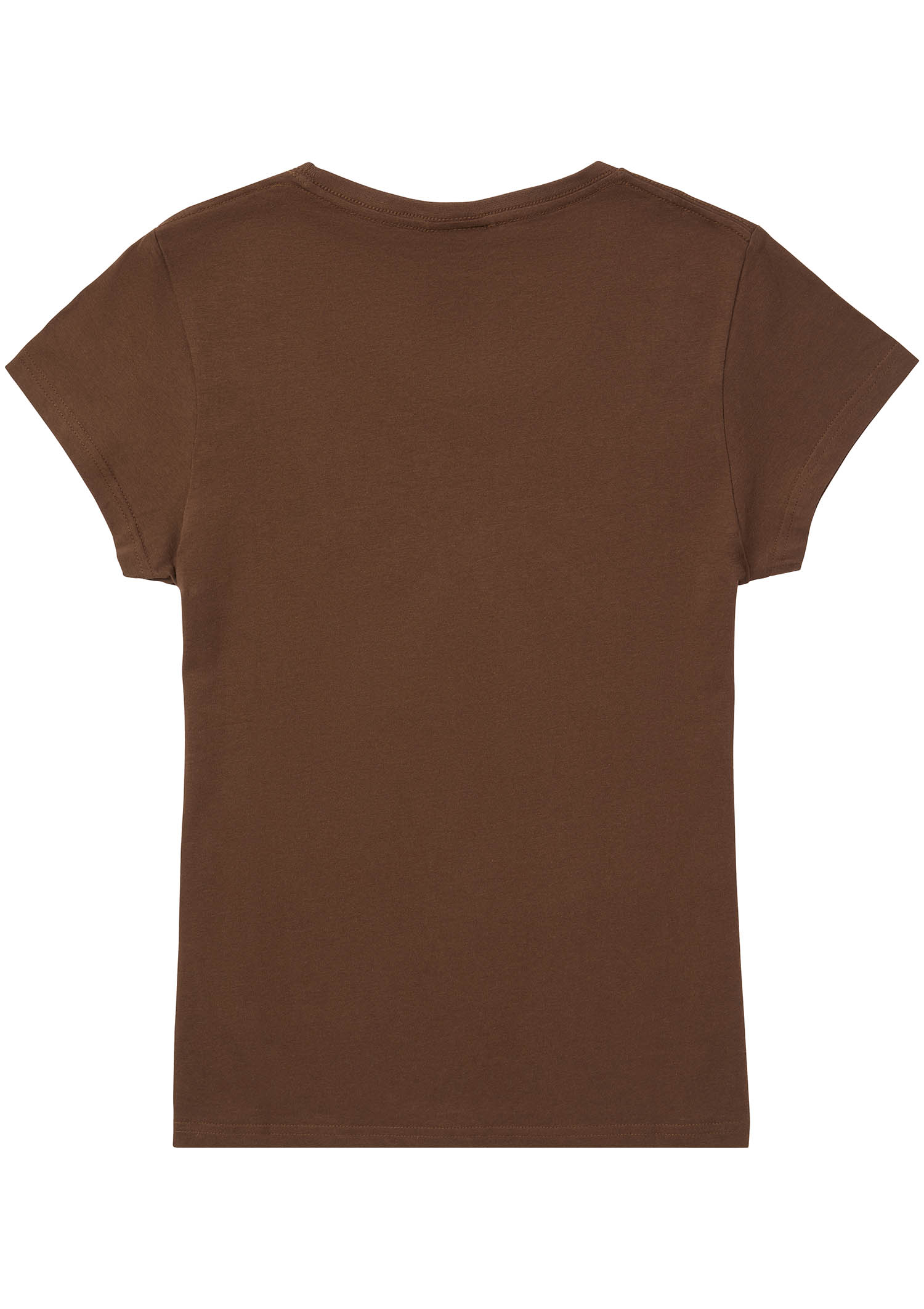 T-Shirt - waisted "skull and crossbones brown"