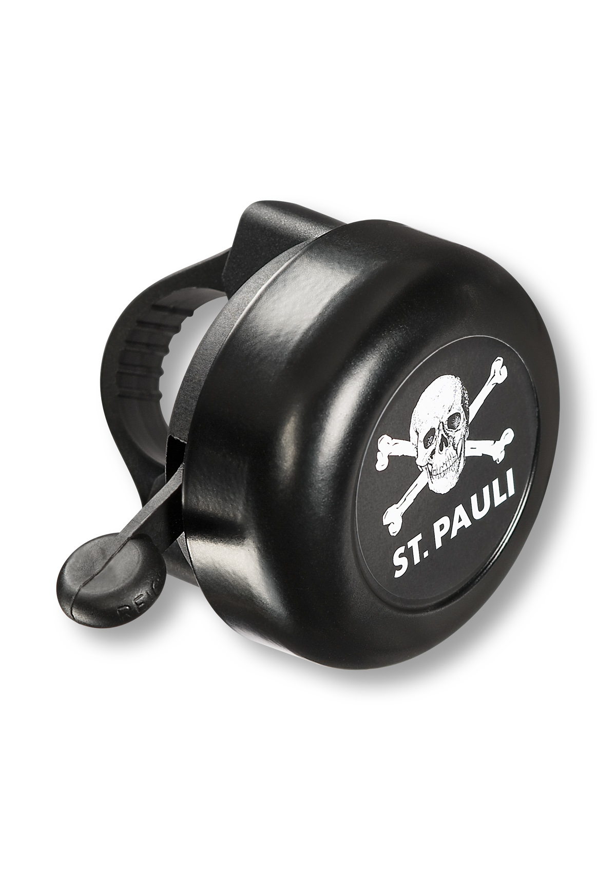 Skull and crossbones bicycle bell
