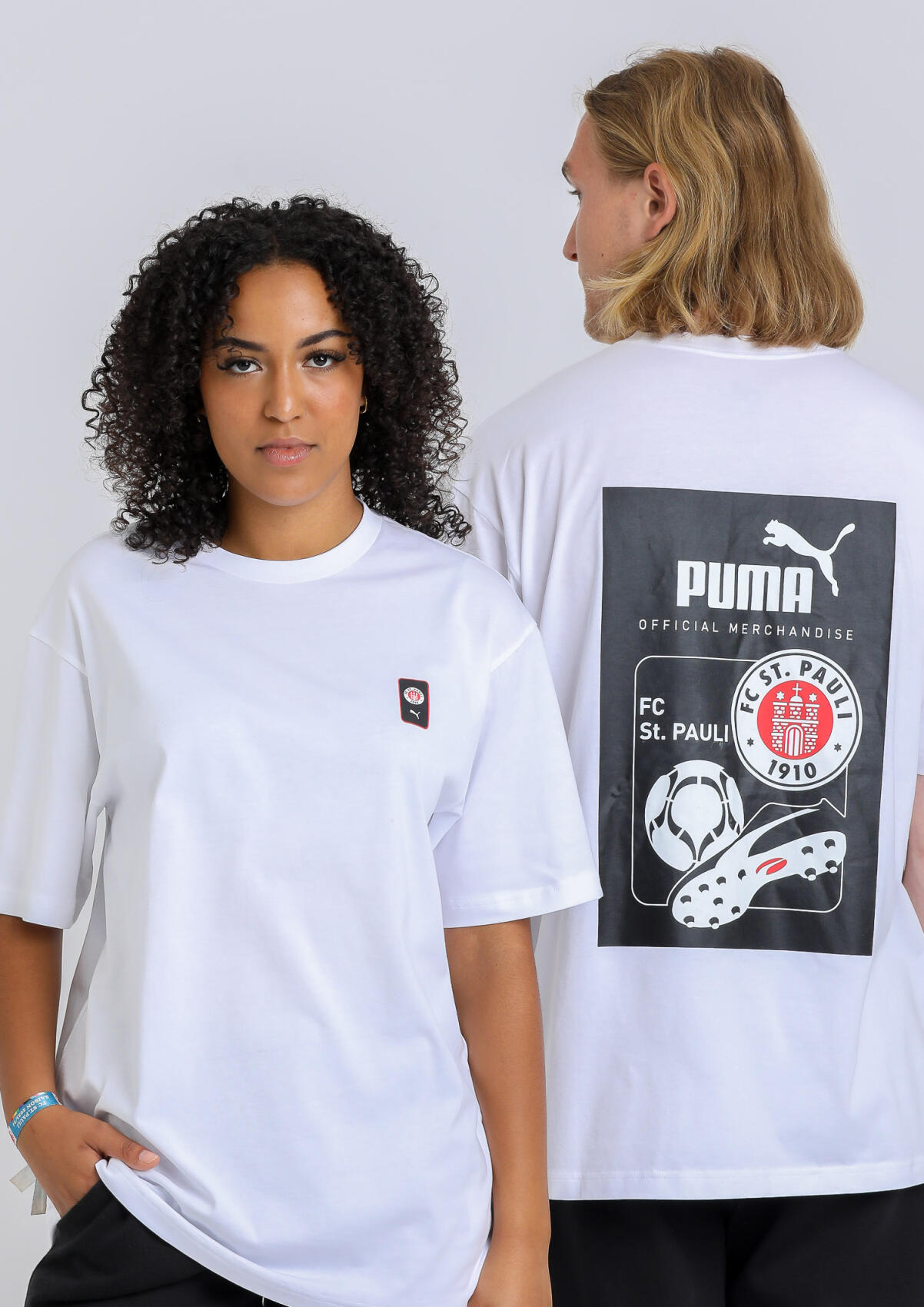 Puma - T-Shirt Retro Grafik, weiß