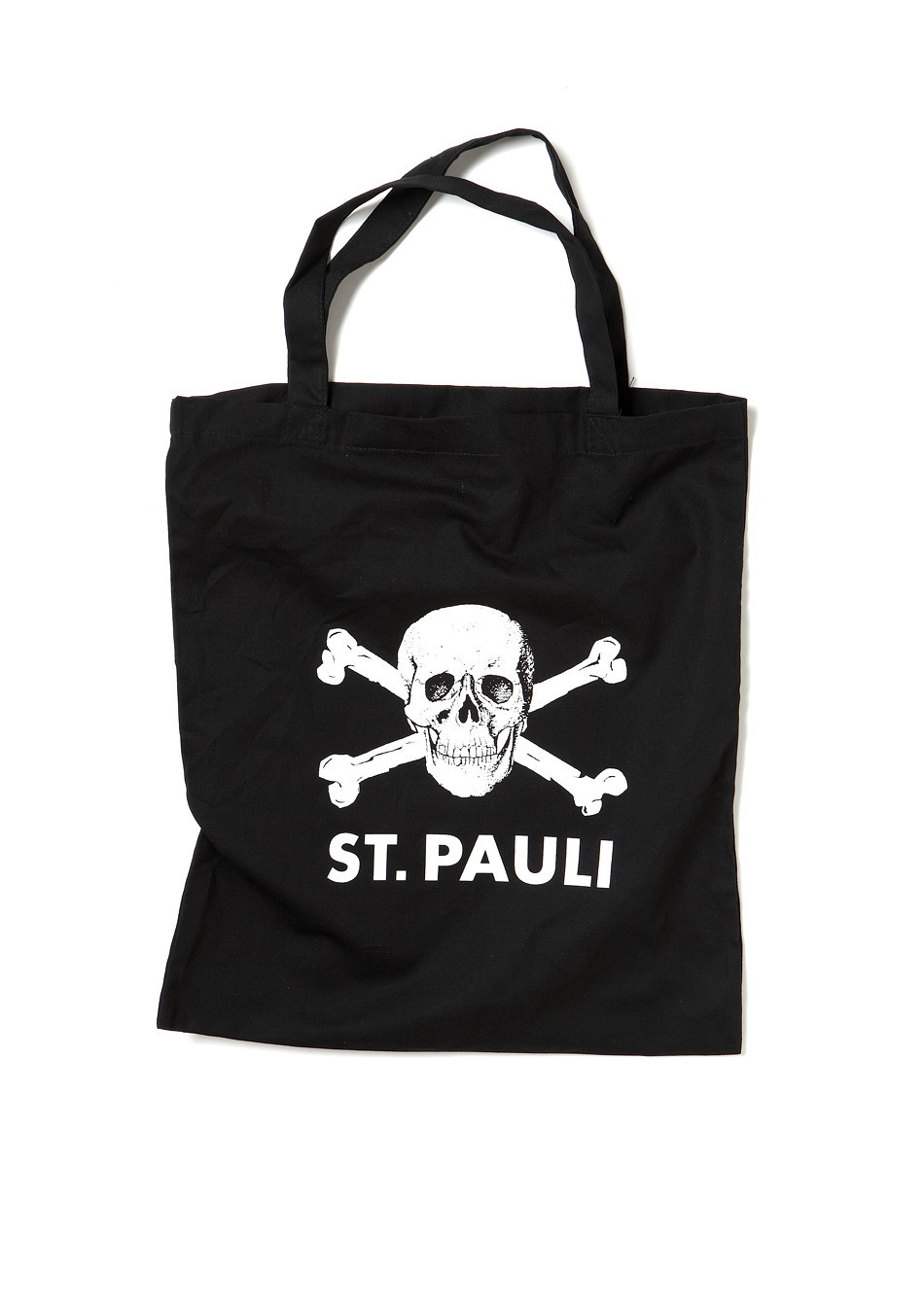 Skull and crossbones textile bag