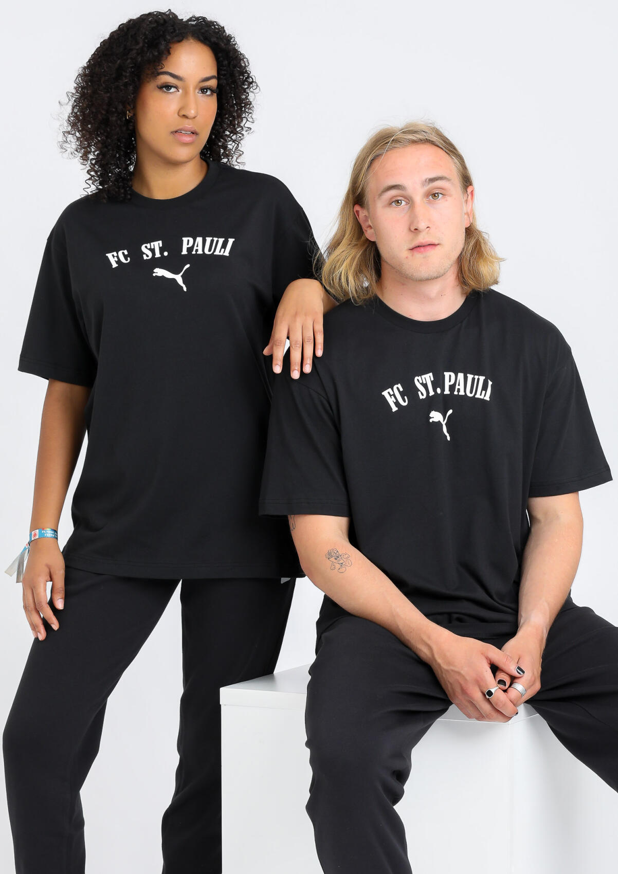 Puma - T-Shirt FC St. Pauli, schwarz