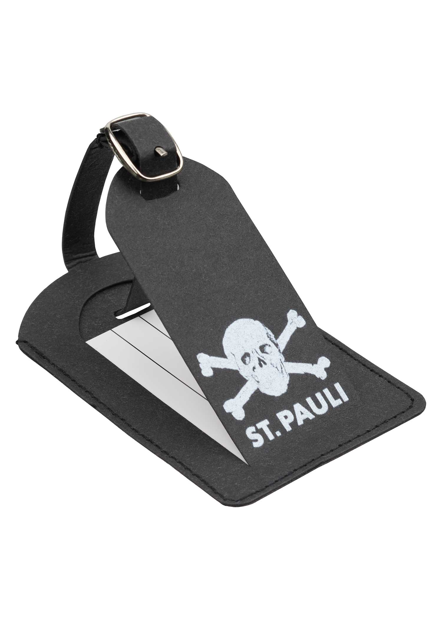 Suitcase tag skull and crossbones