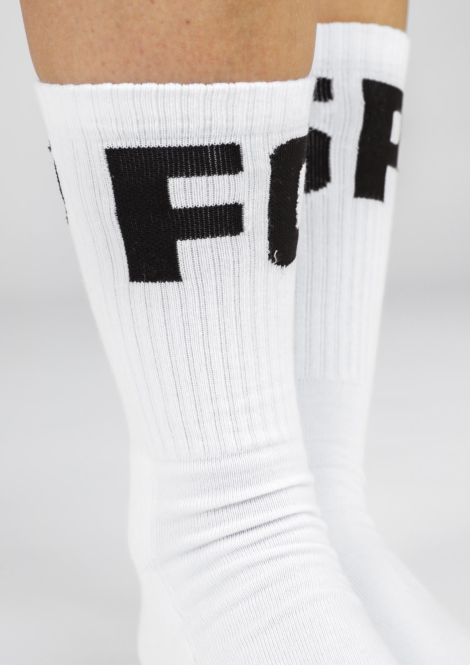 Tennis socks "FCSP" white-brown