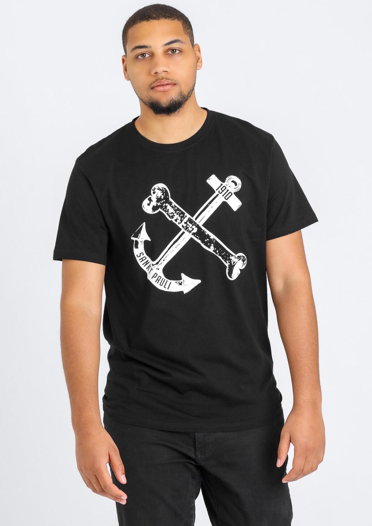 T-shirt Anchor, black