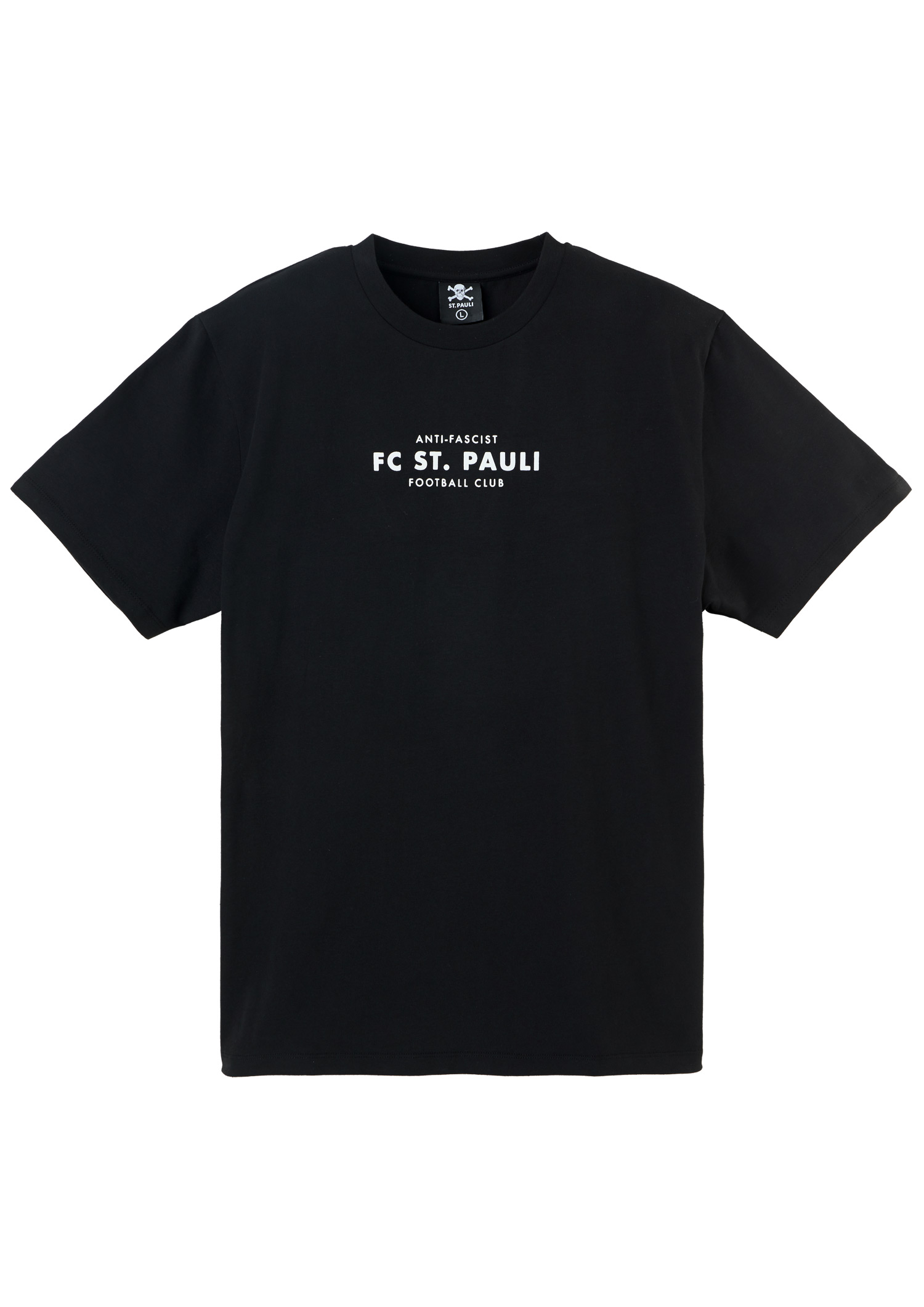 T-Shirt Anti-Fascist Skull black