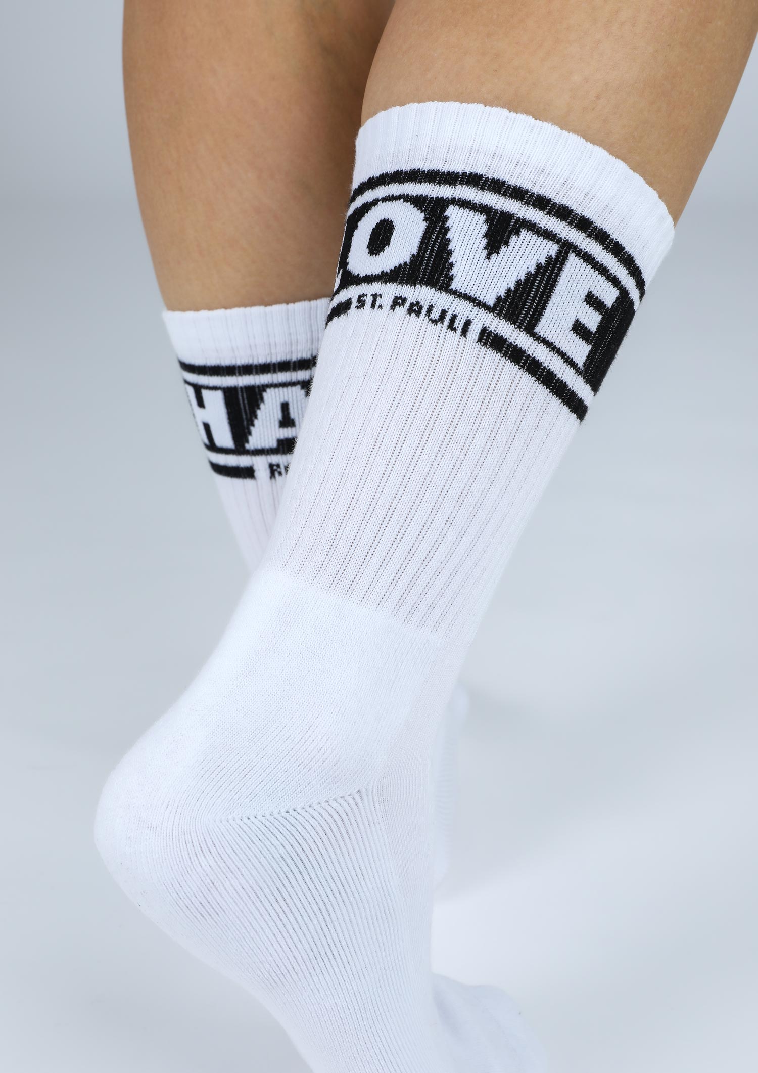 Tennissocken "Love Hate" weiss