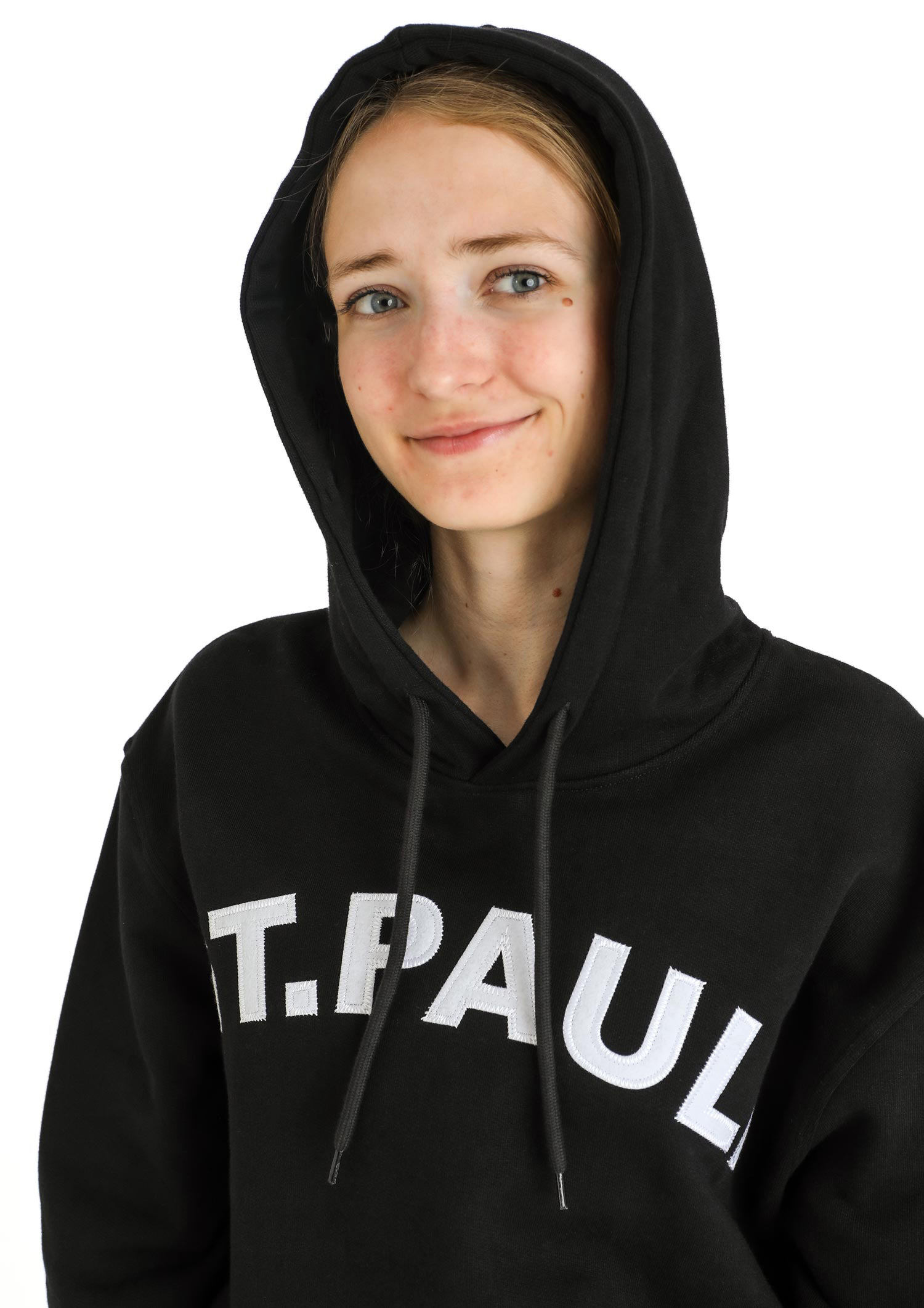 Kapuzenpullover "College" schwarz