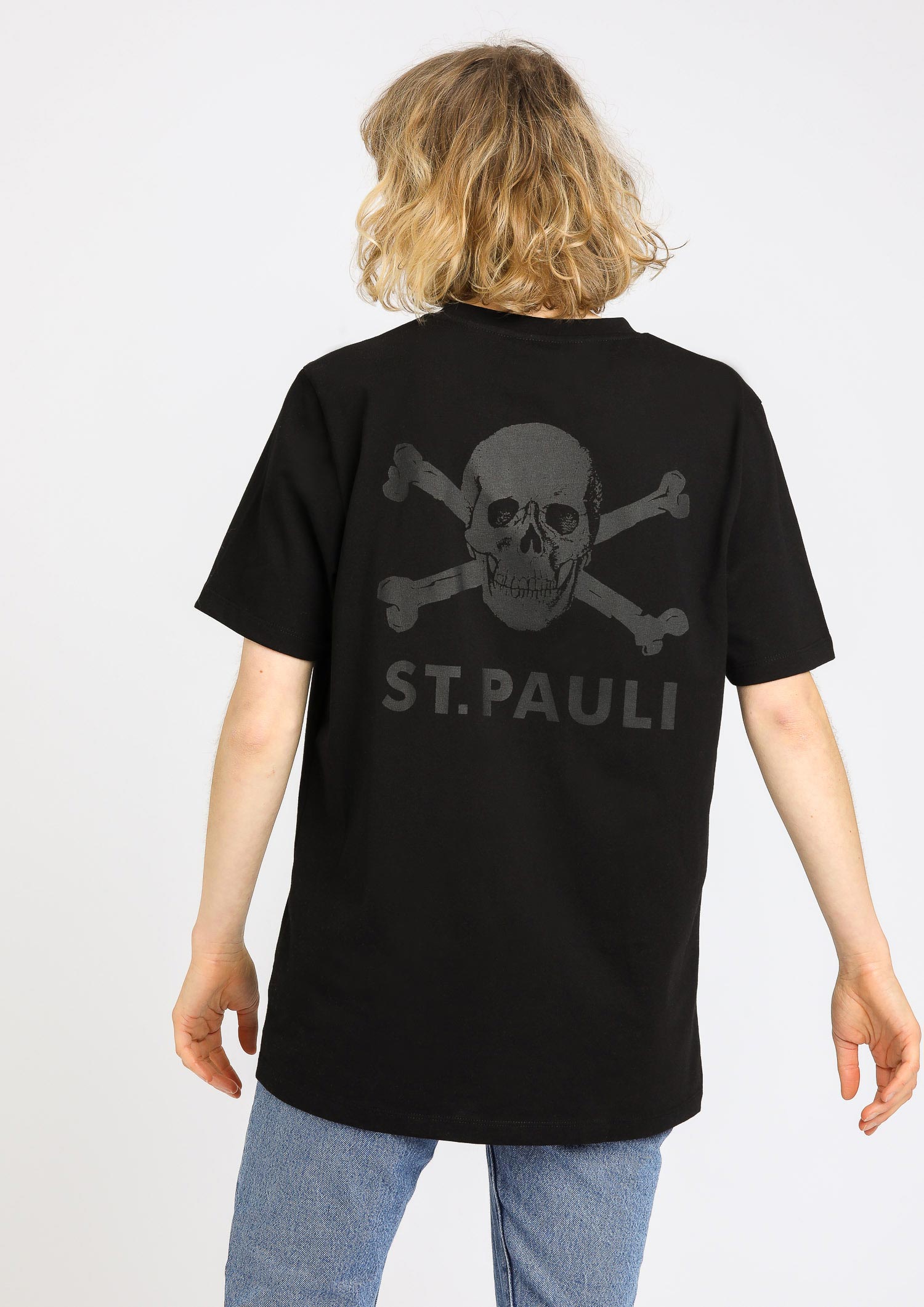T-Shirt "All Black" Skull and Crossbones 