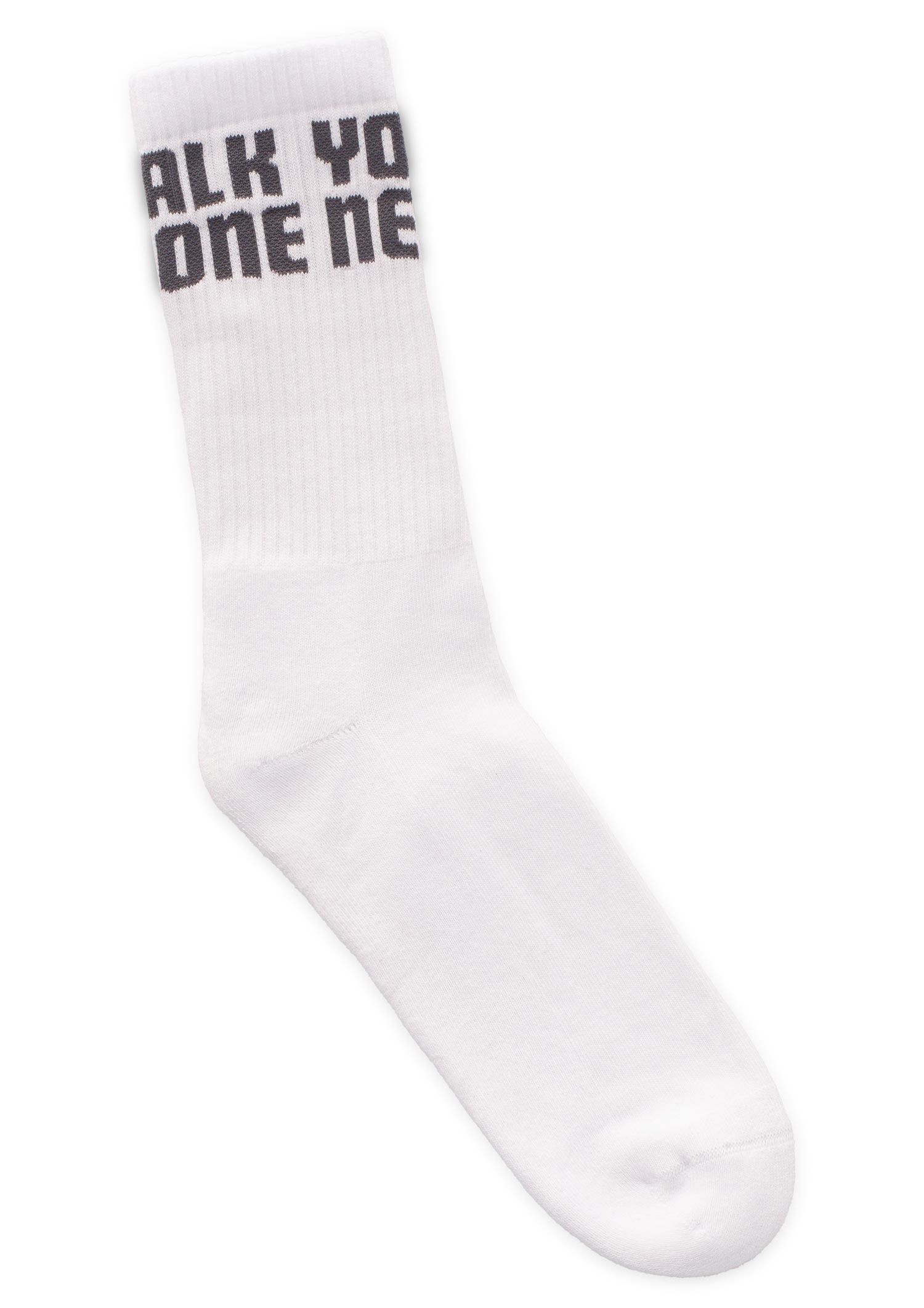 Tennissocken "You´ll never walk alone" weiss