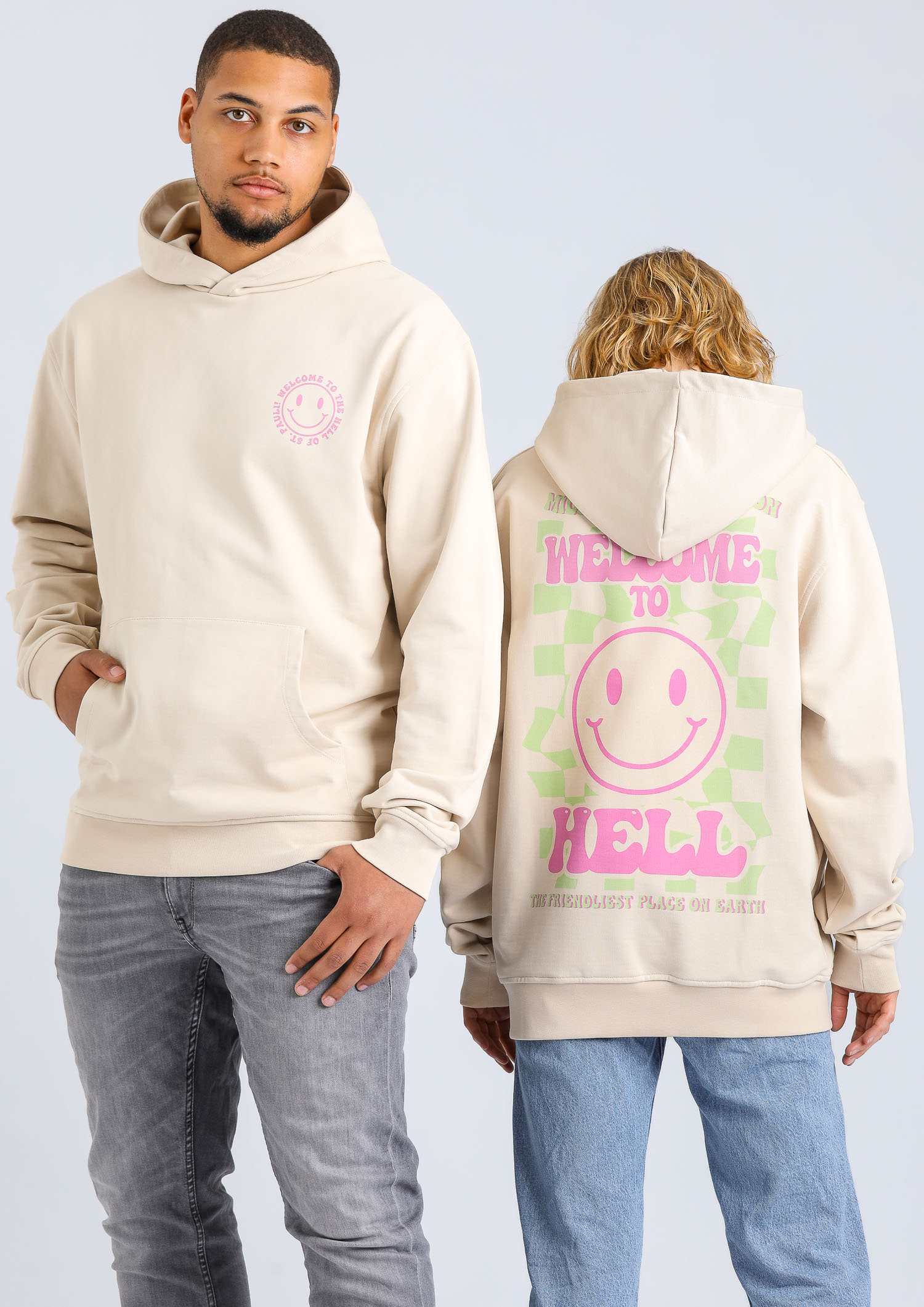 Hoodie "Welcome to Hell - Smiley"