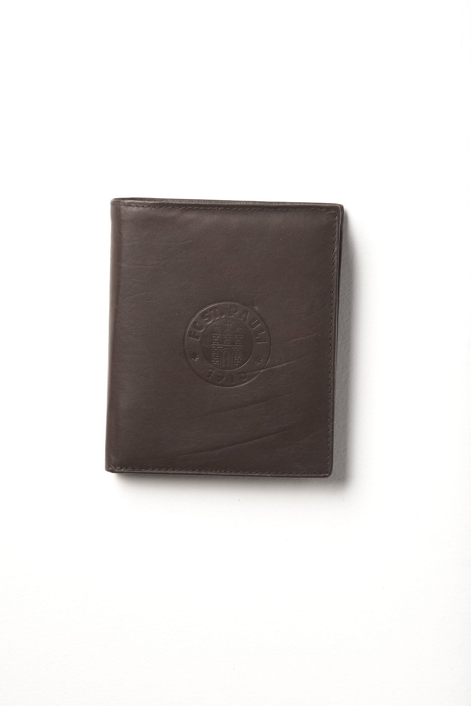 Logo leather wallet