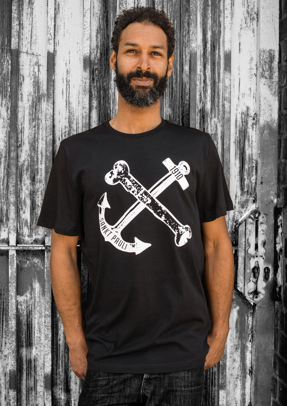 T-shirt Anchor, black
