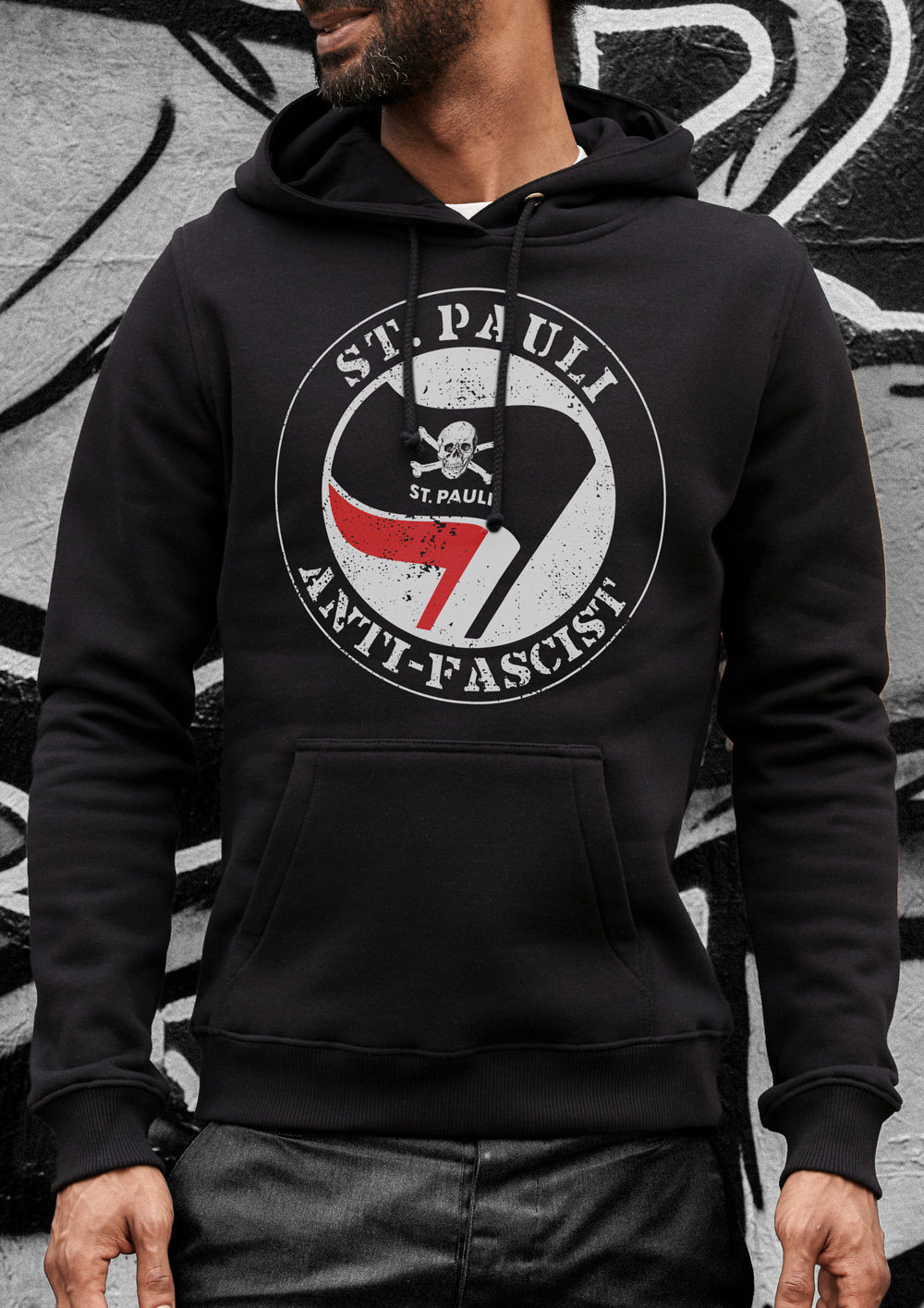 Kapuzenpullover Anti Fascist