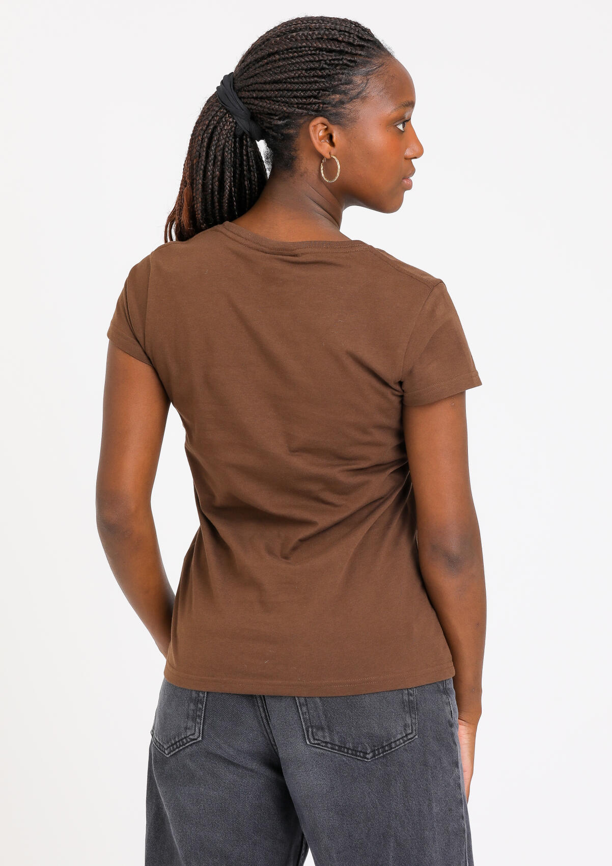 T-Shirt - waisted "skull and crossbones brown"