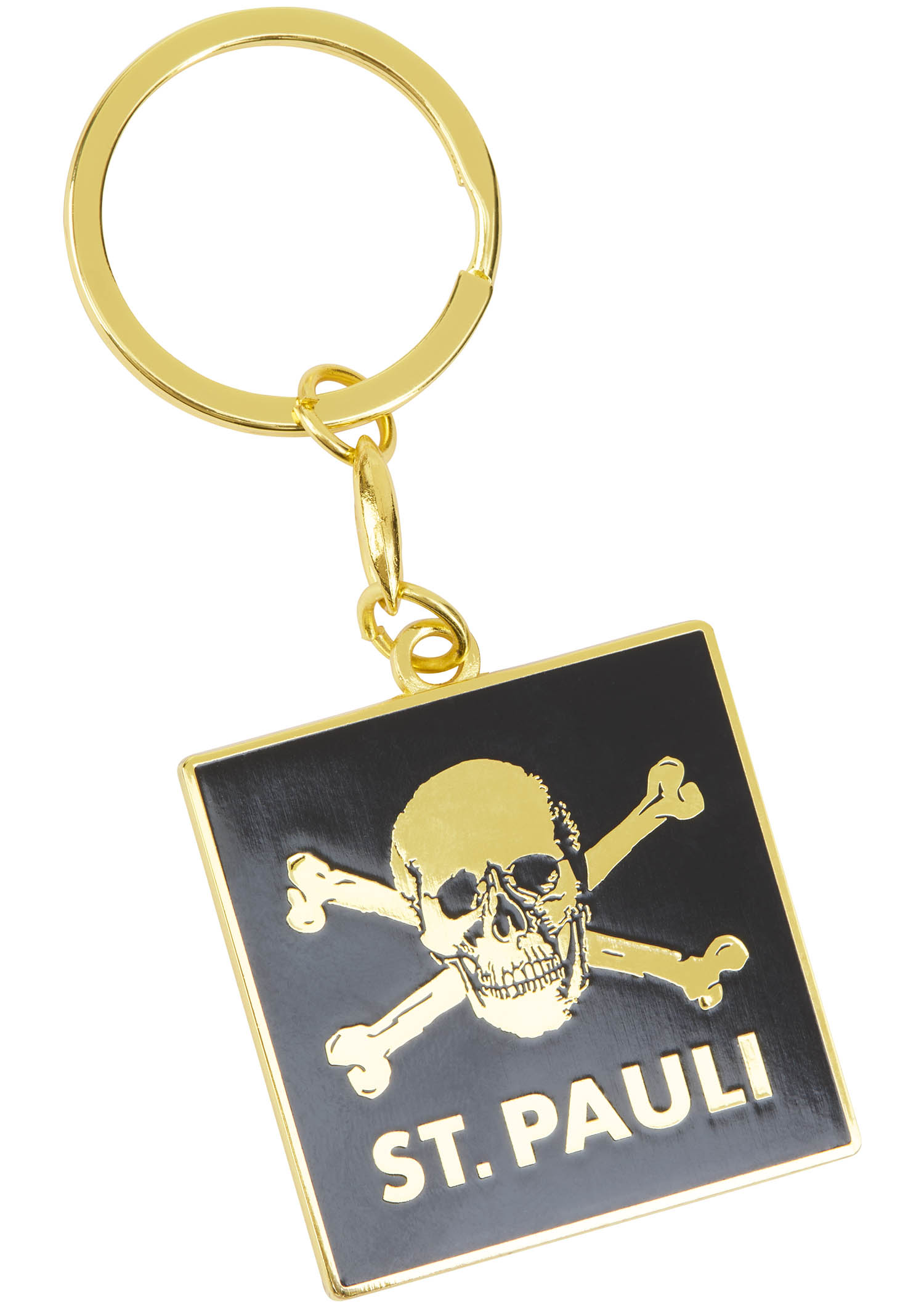 Key Ring Skull & Crossbones - gold