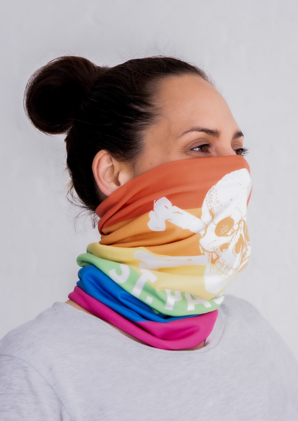 Tubescarf Skull Rainbow