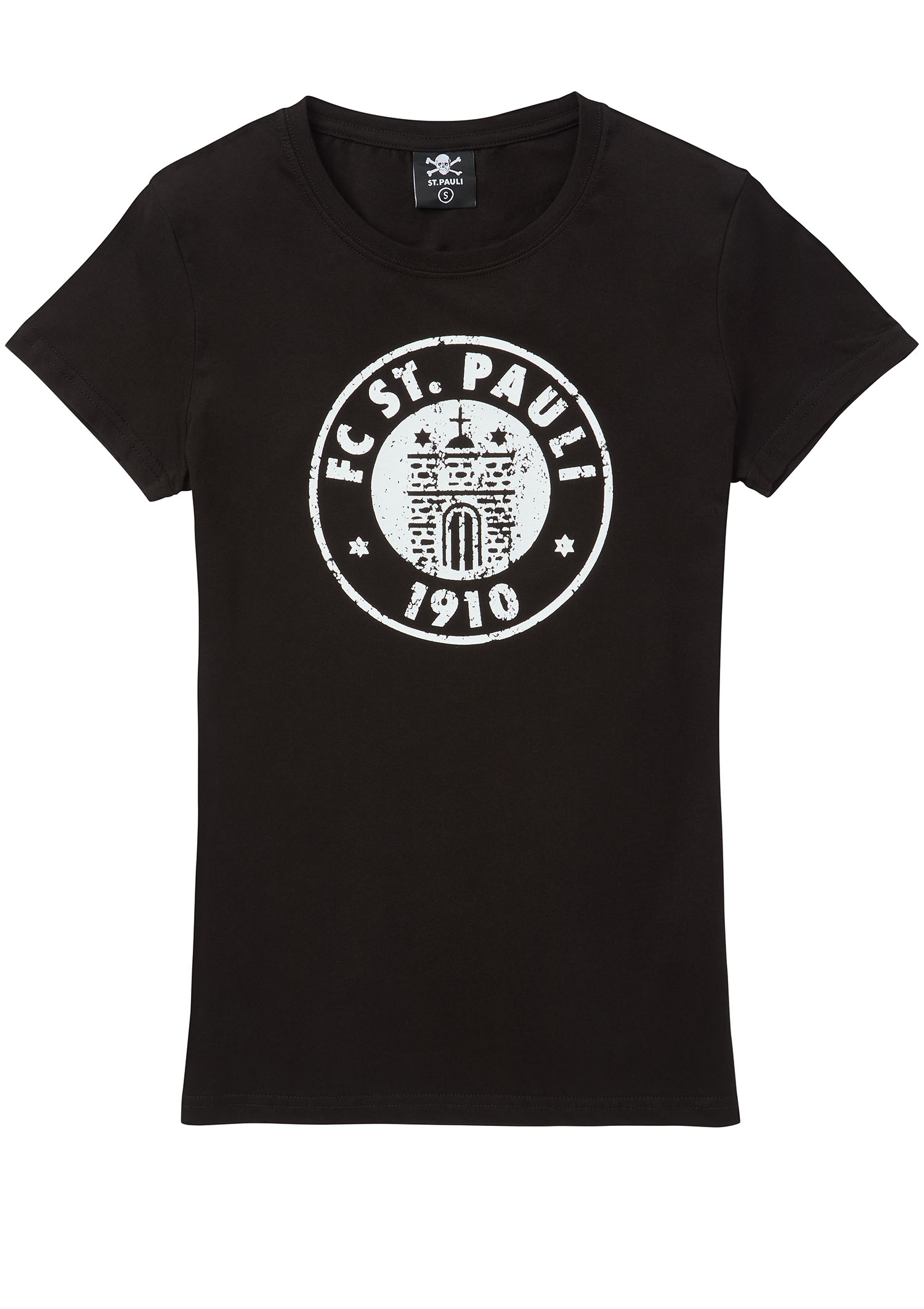 Women's logo T-shirt, black-white