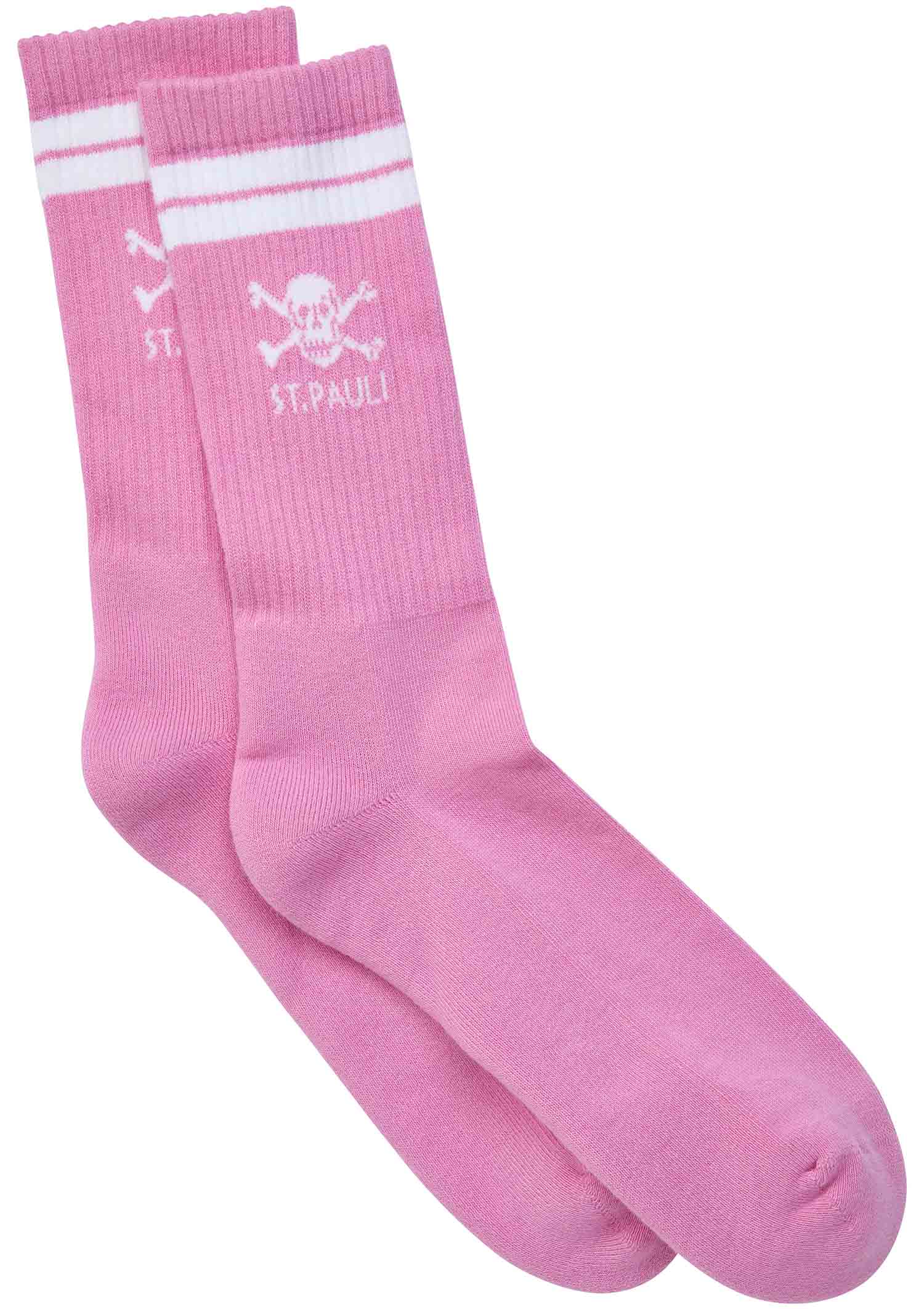 Socken "St. Pauli Totenkopf" - pink