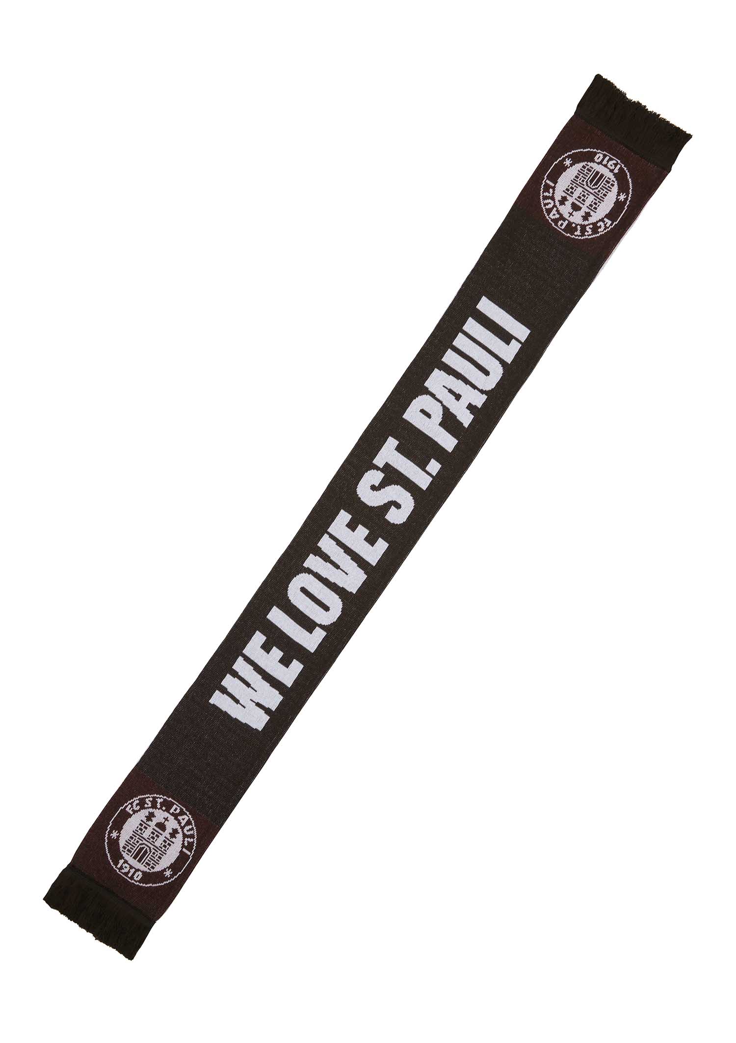 Scarf "We Love St. Pauli" - brown