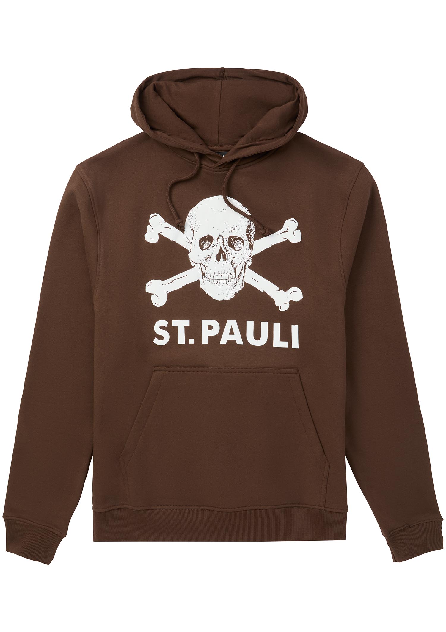 Kapuzenpullover Totenkopf Braun