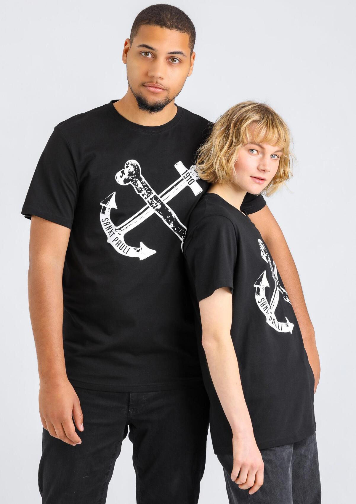 T-shirt Anchor, black