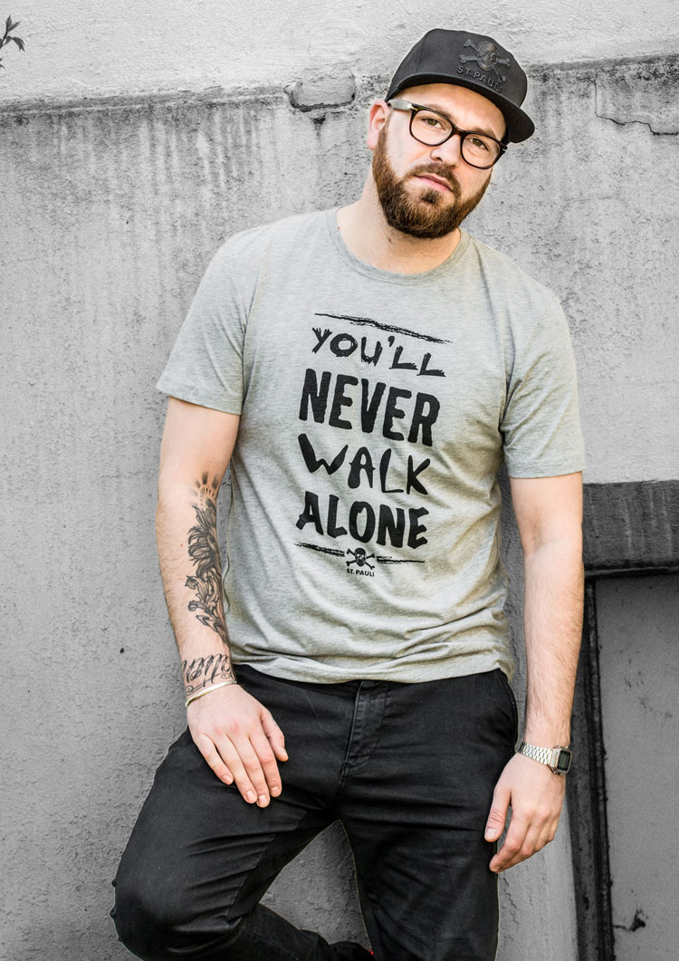 T-shirt You'll never grey - black