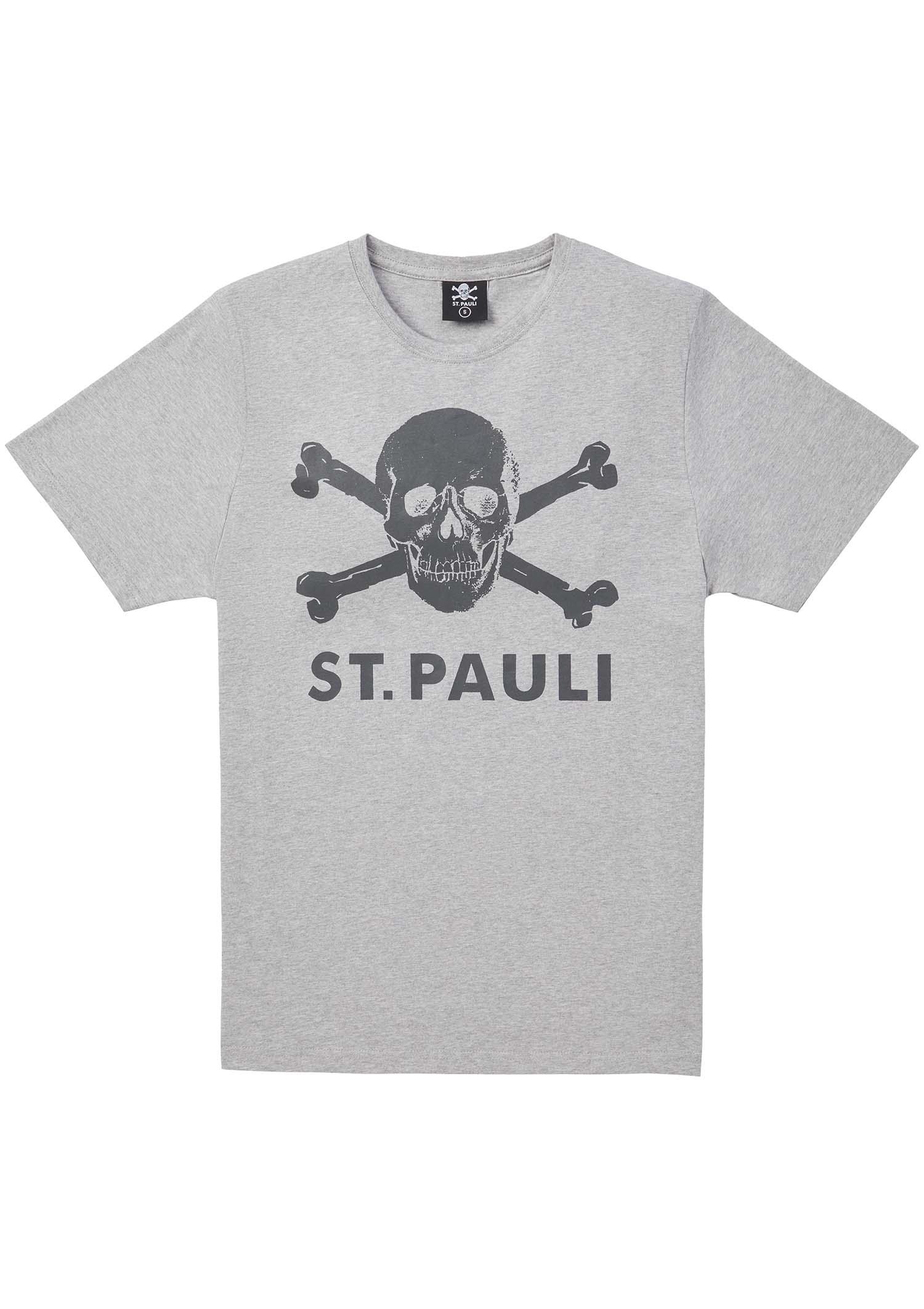 T-Shirt Totenkopf Grau