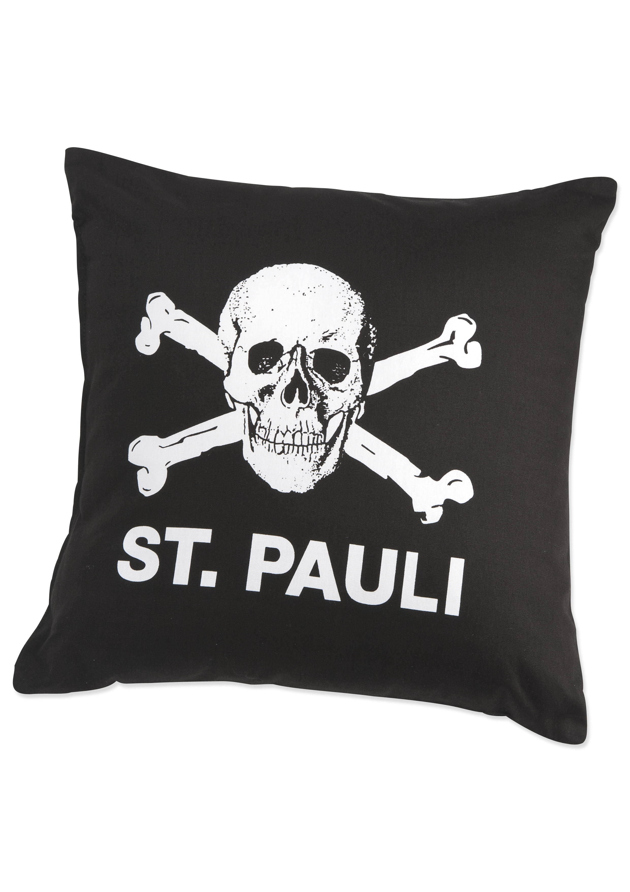 Skull and crossbones cushion