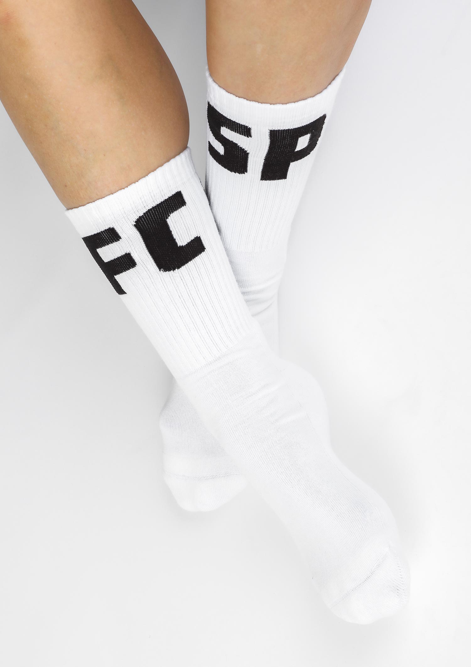 Tennis socks "FCSP" white-brown
