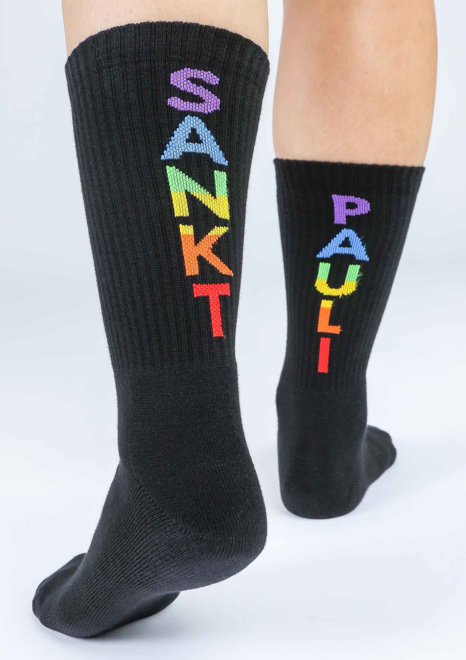 Tennis socks "Rainbow" black