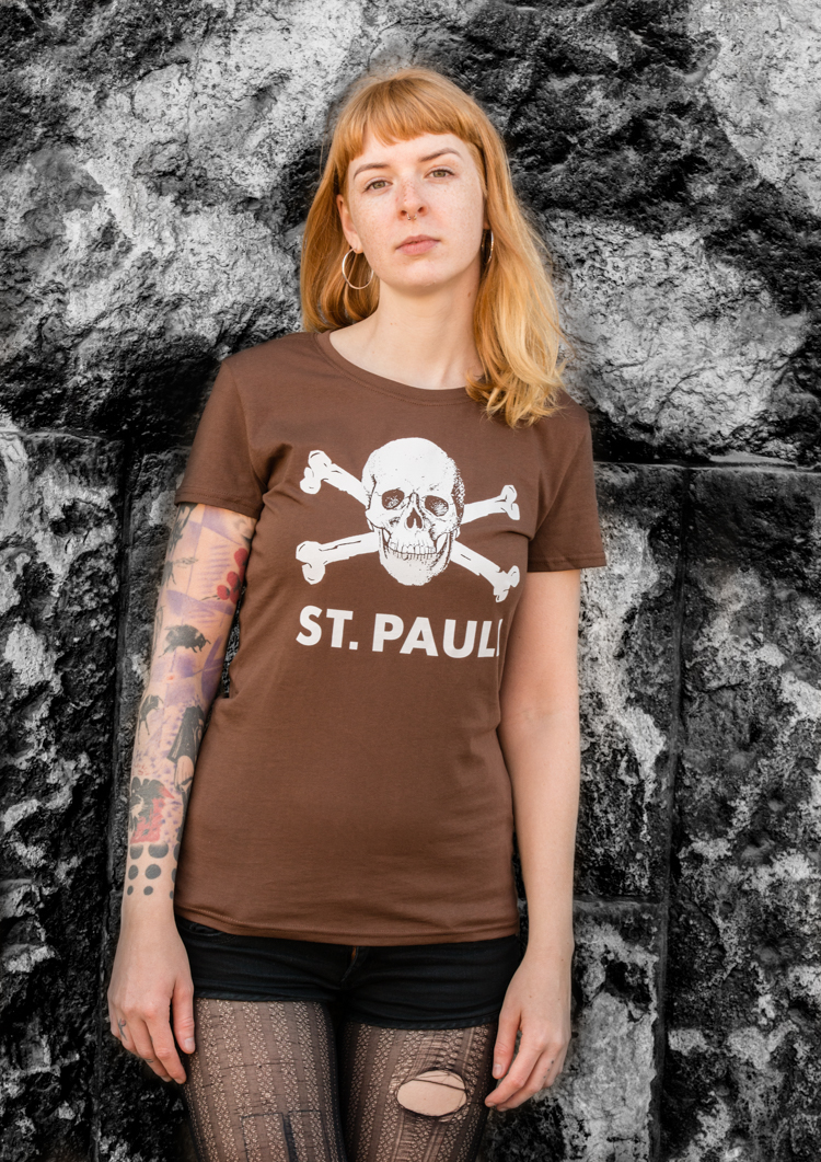 Frauen T-Shirt Totenkopf 
