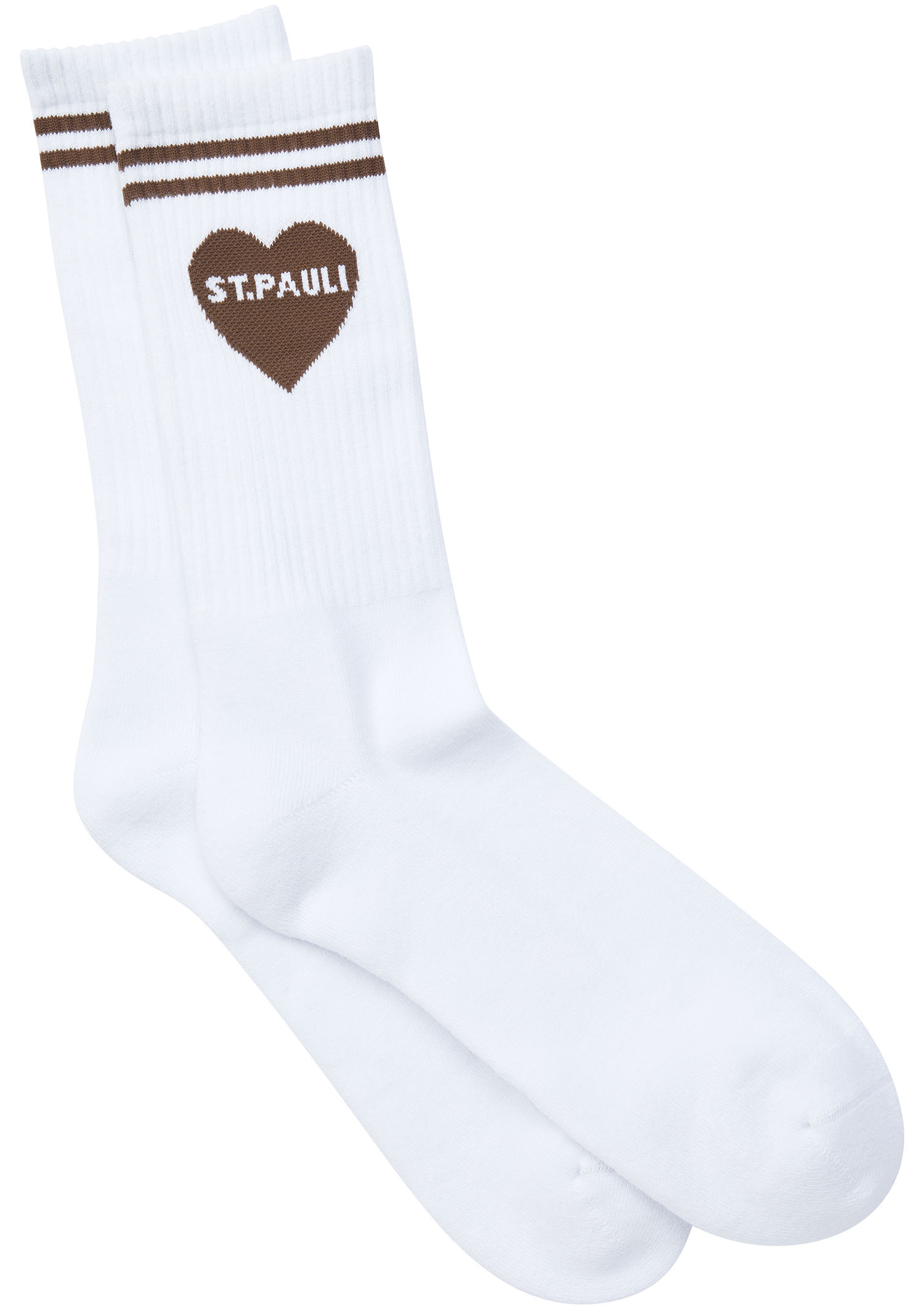 Socks "St. Pauli Heart" - brown
