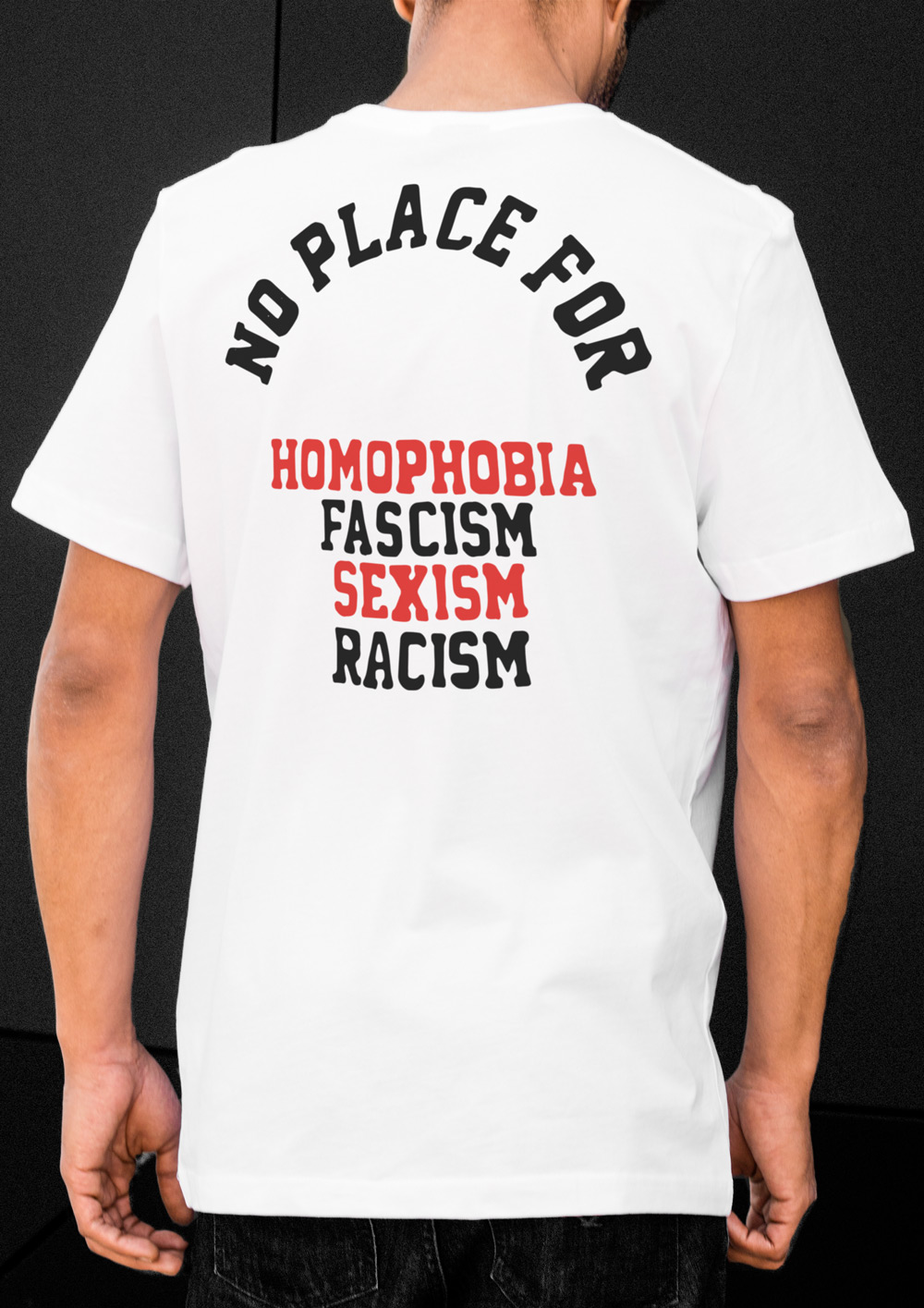 T-Shirt No Place for - White