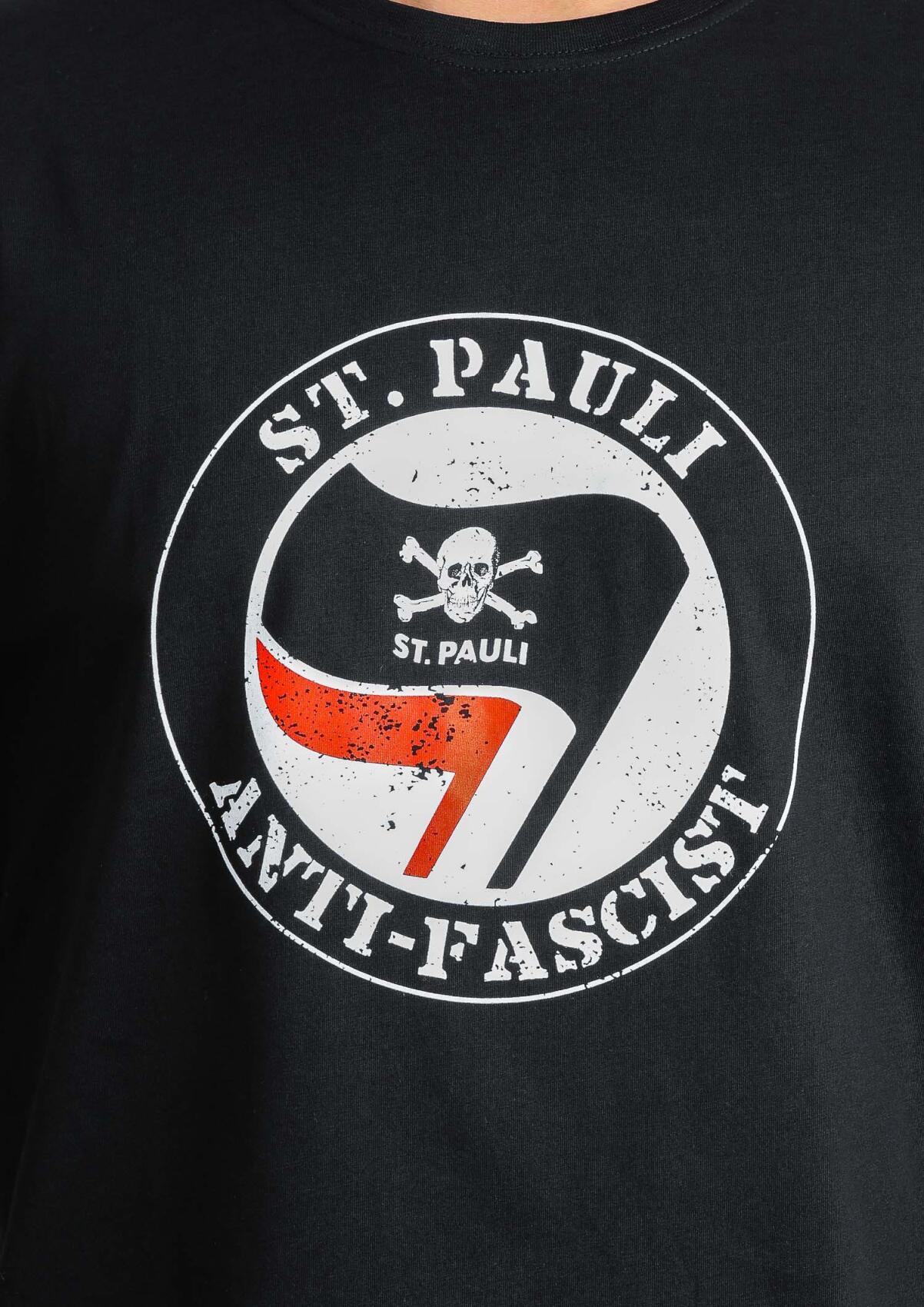 T-Shirt - waisted "Anti Fascist Black"